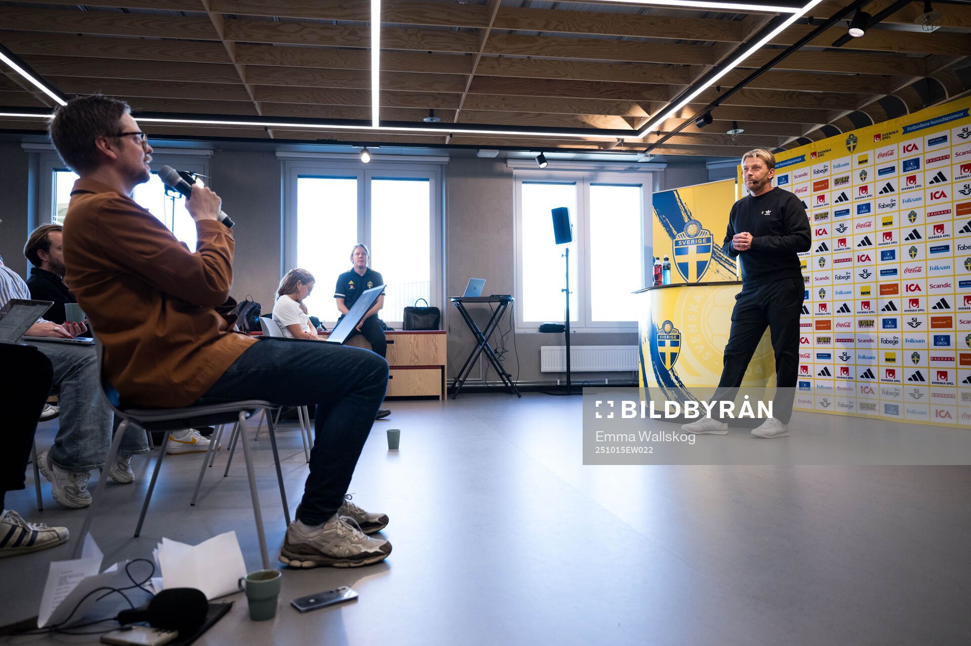 Head coach Tony Gustavsson of the Swedish women's national