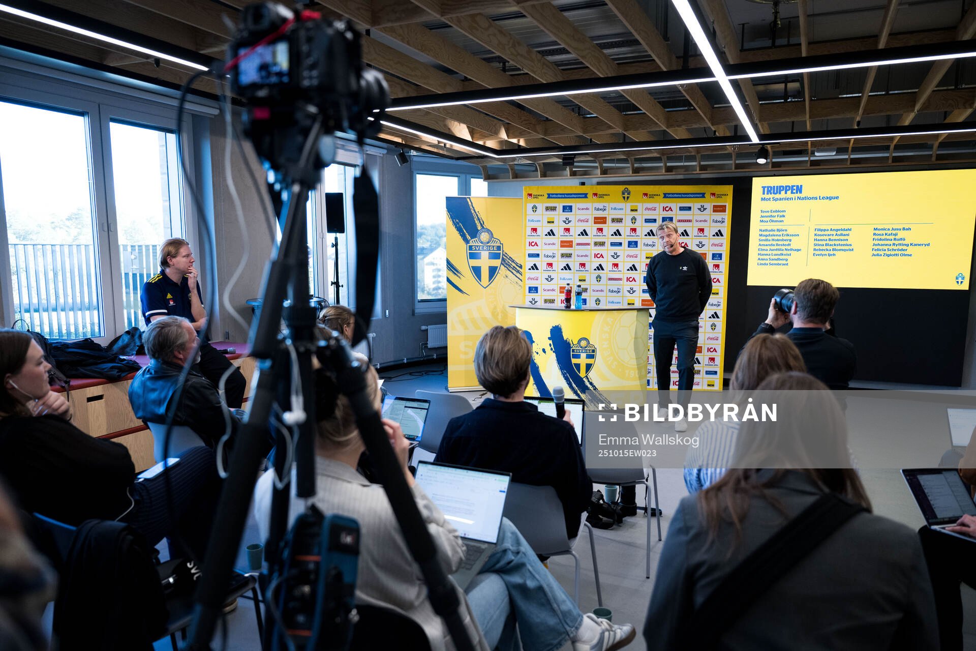 Head coach Tony Gustavsson of the Swedish women's national