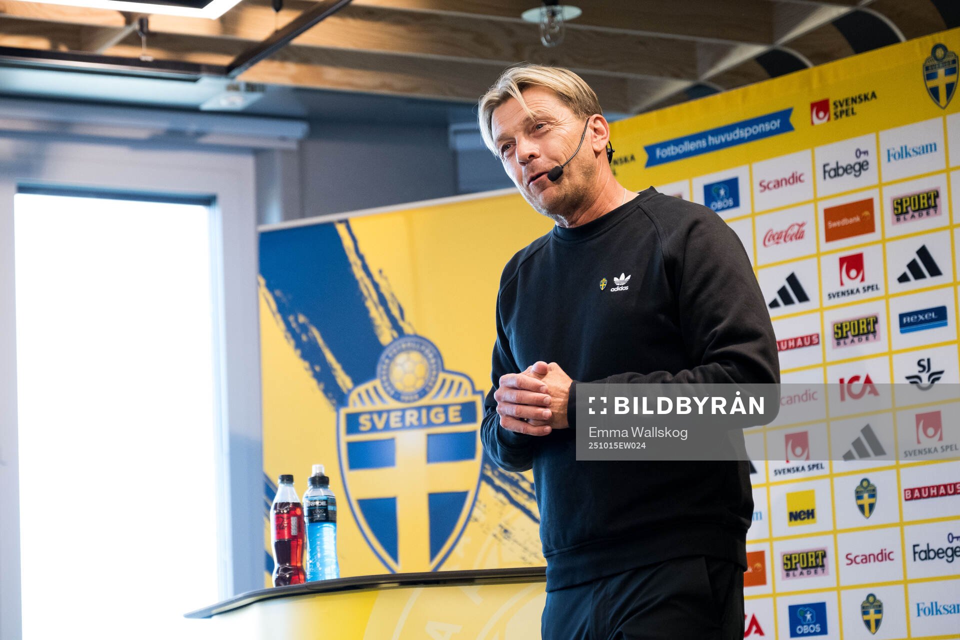 Head coach Tony Gustavsson of the Swedish women's national