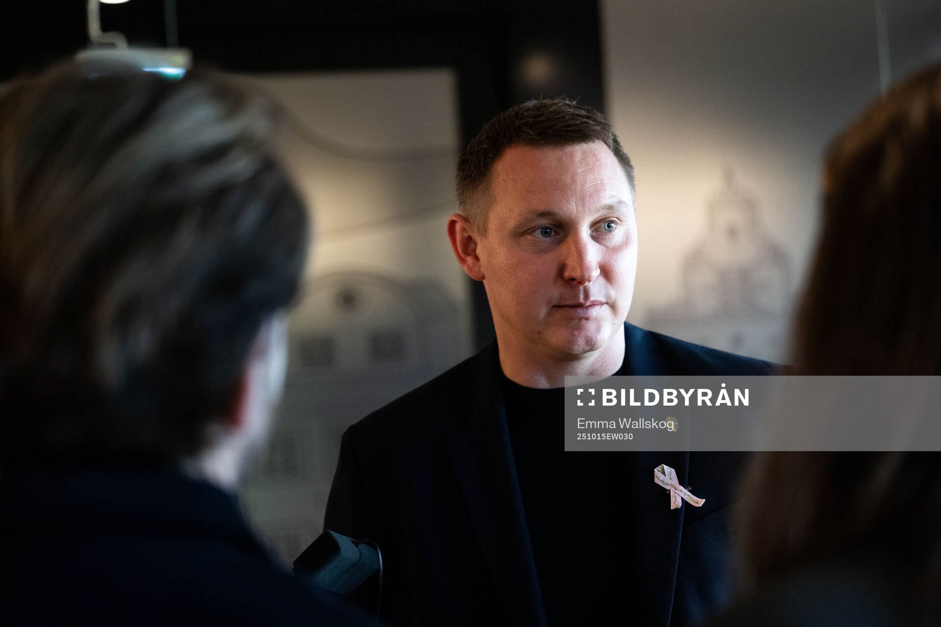 Kim Källström, head of football, at a press conference