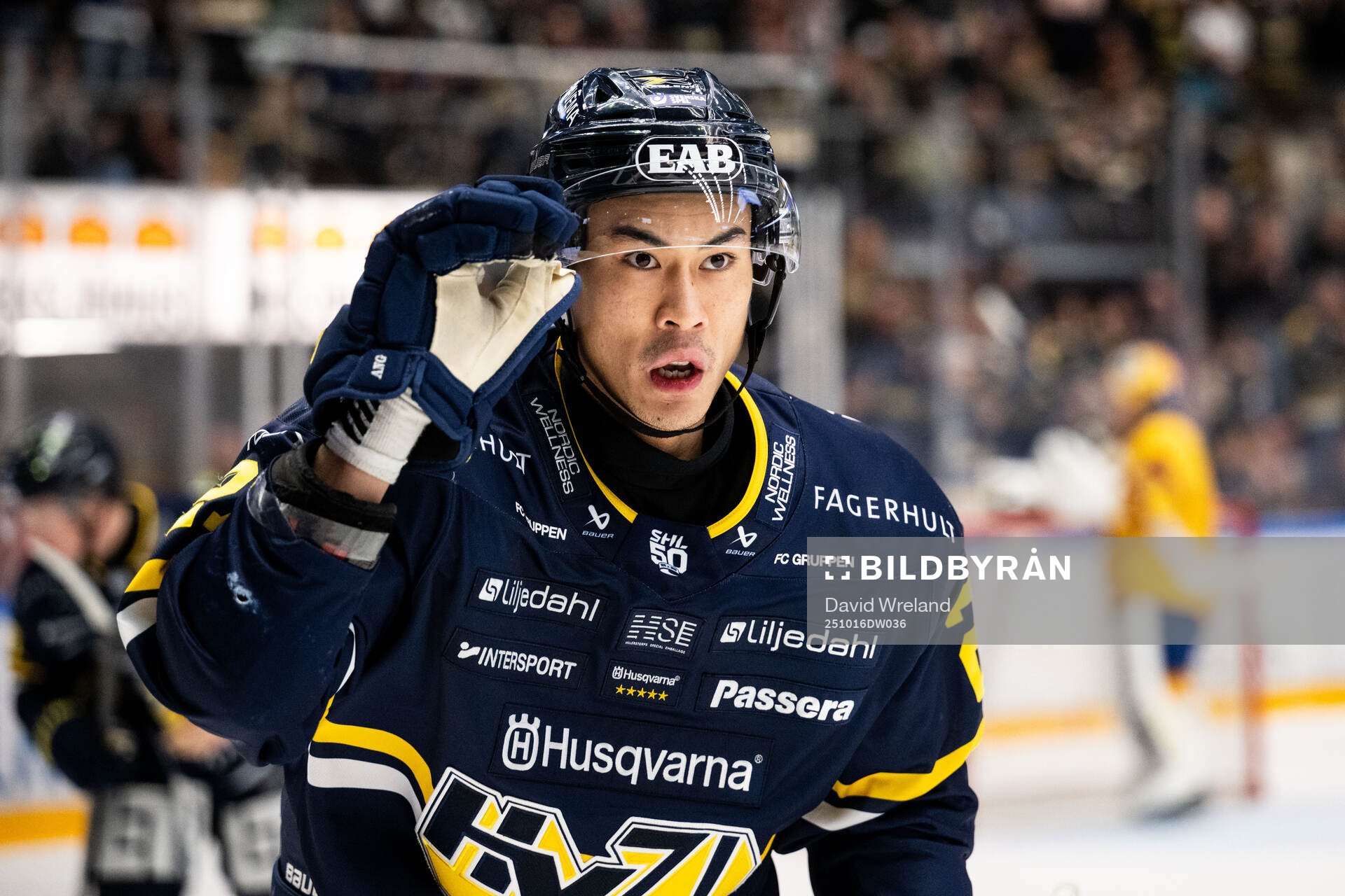 HV71s Jonathan Ang jublar