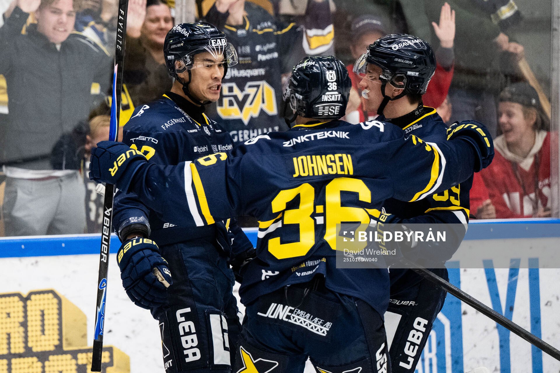 HV71s Jonathan Ang jublar