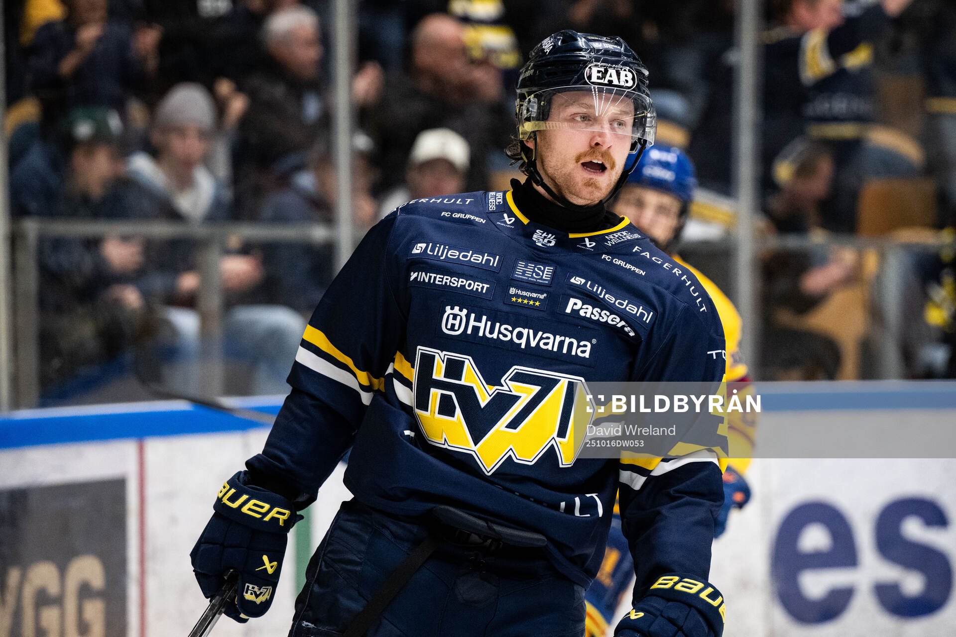 HV71s Riley Woods jublar