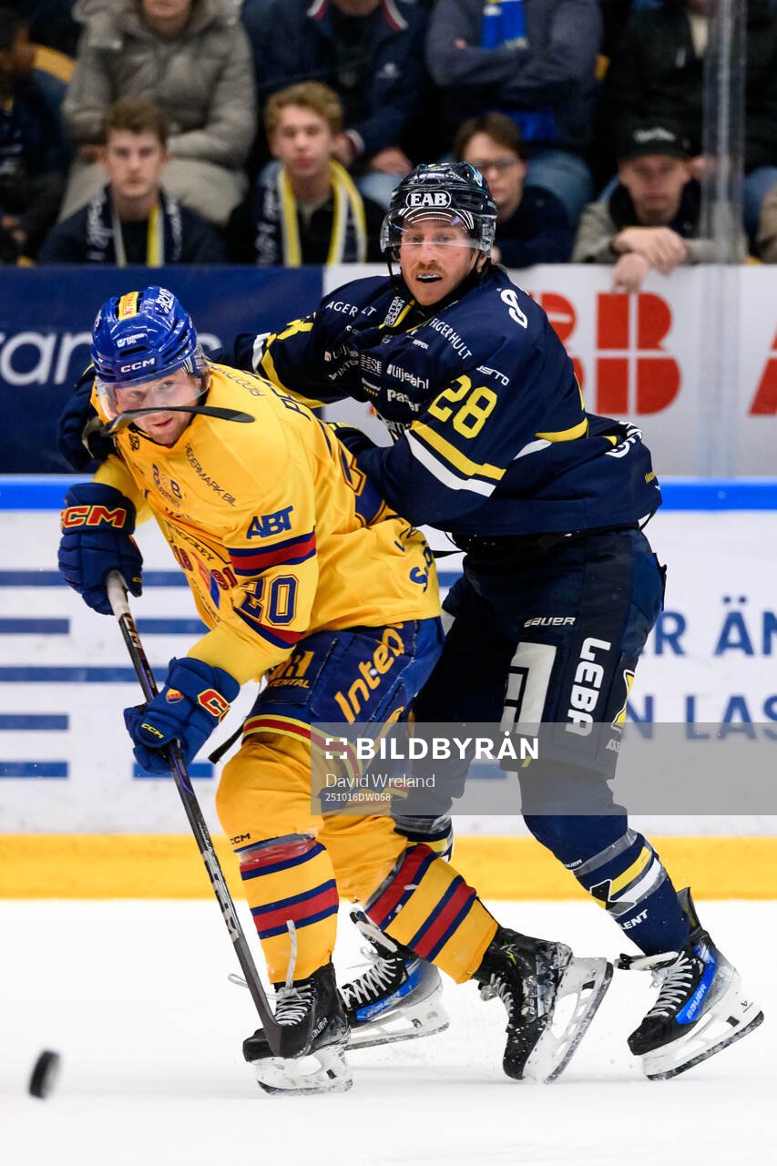 Djurgårdens Mathias Emilio Pettersen och HV71s Justin