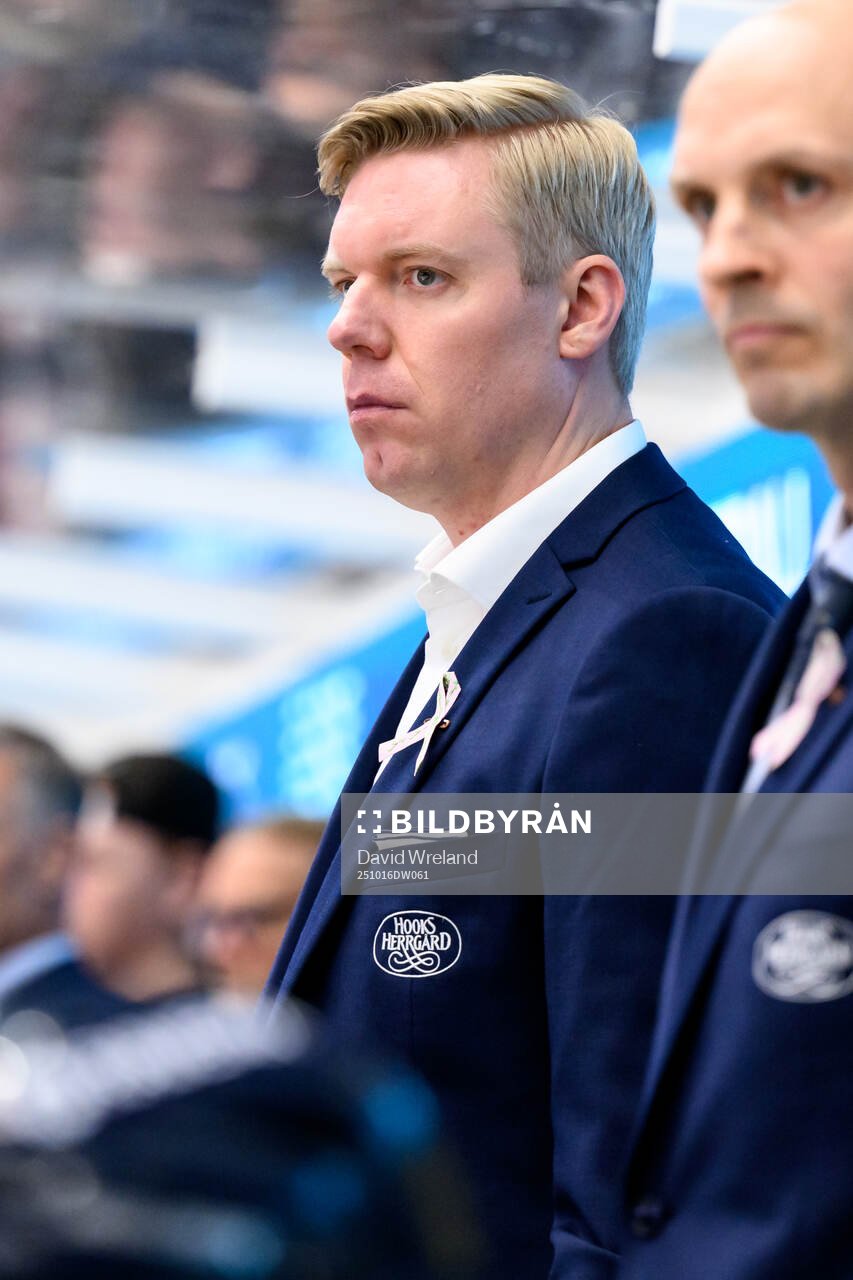HV71s tränare Anton Blomqvist