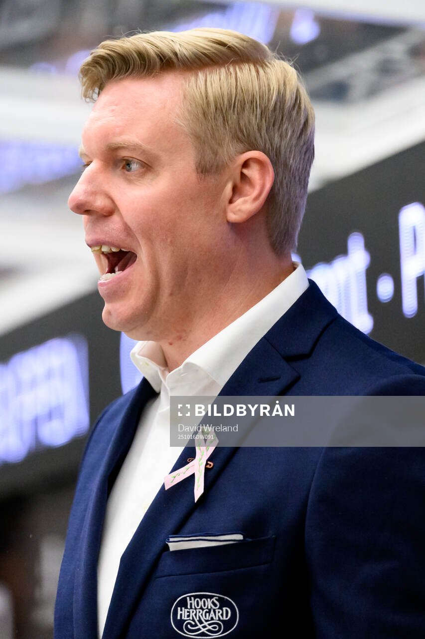 HV71s tränare Anton Blomqvist