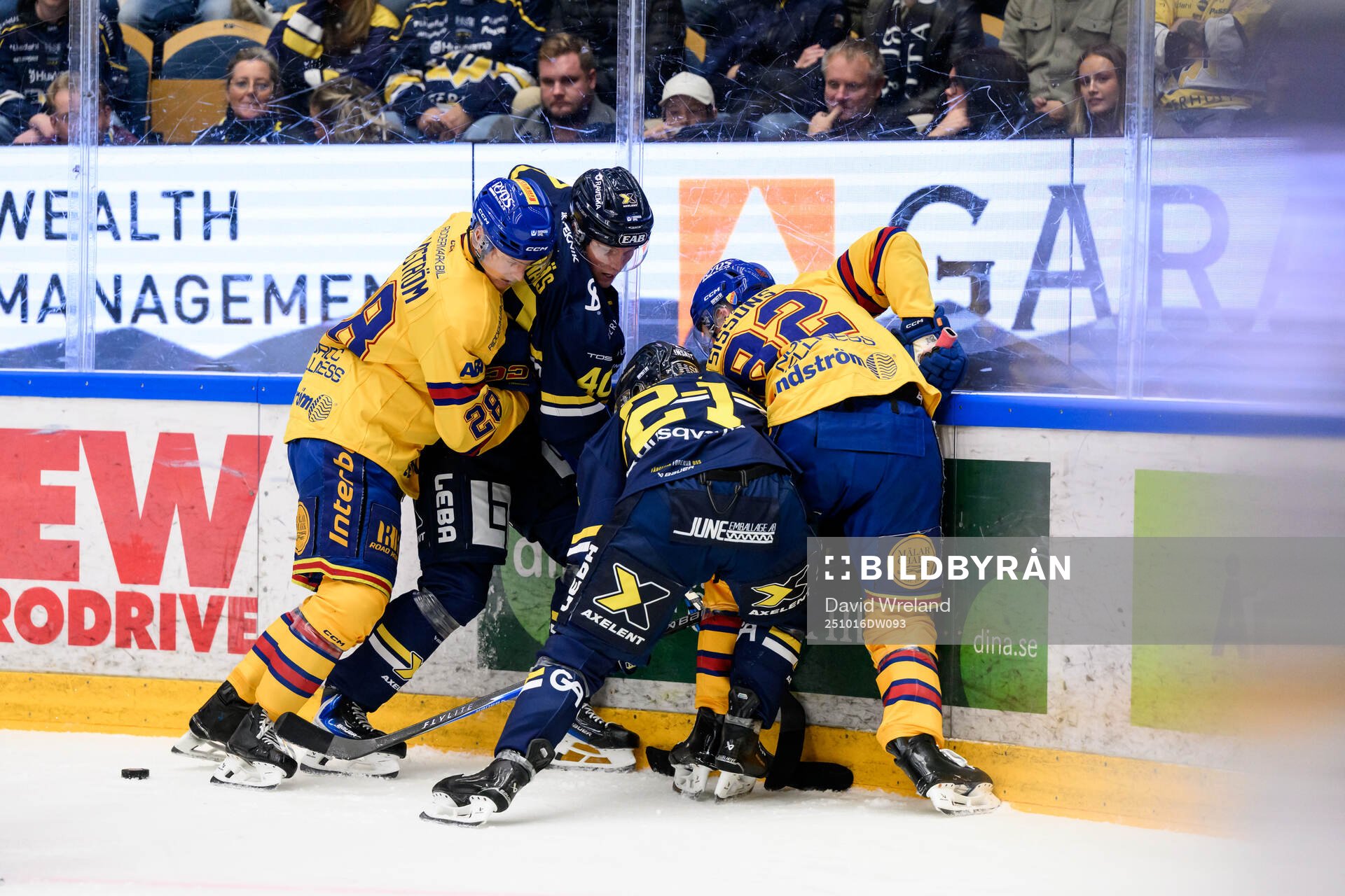 Djurgårdens Gustav Lindström och HV71s Oskar