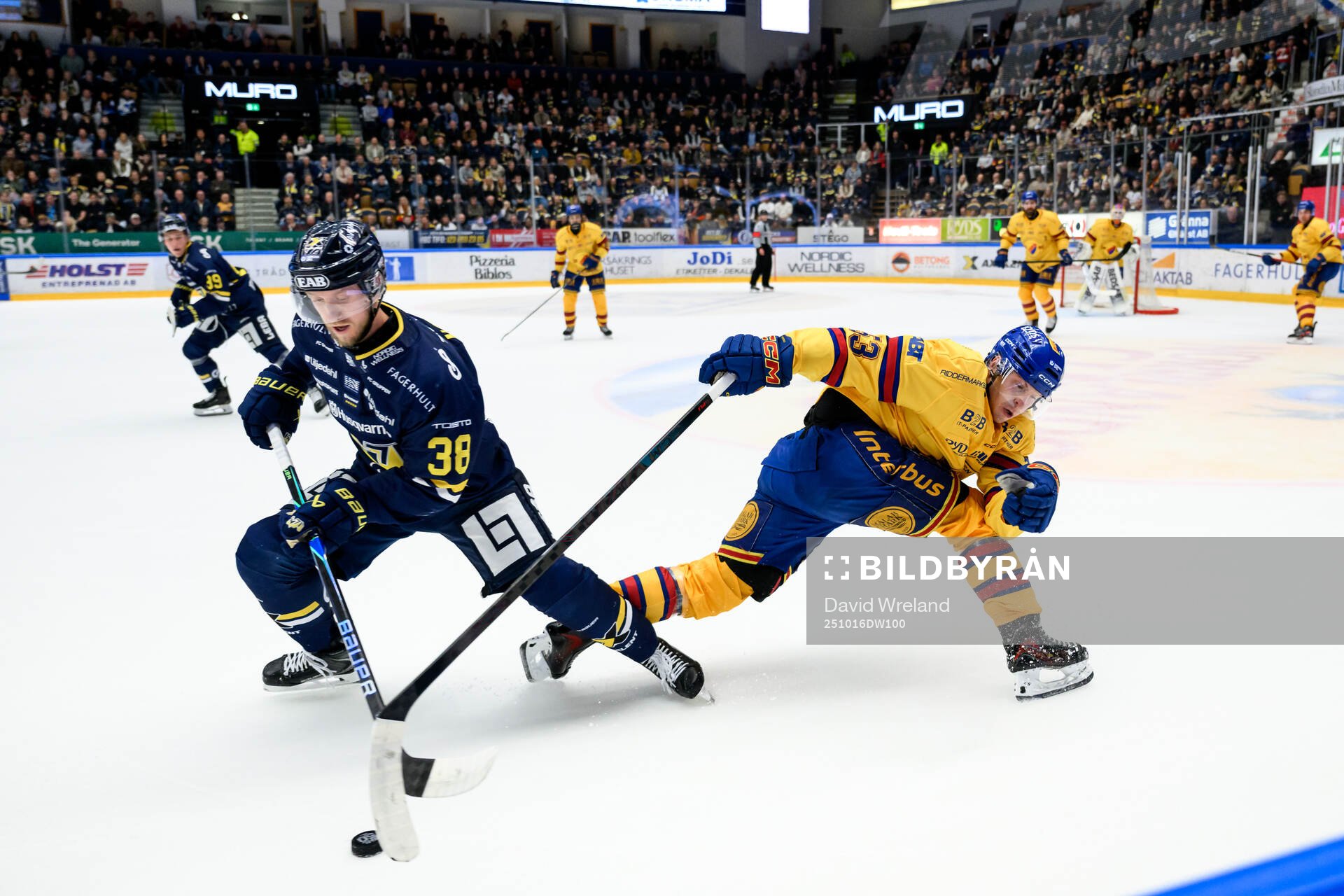 HV71s Olle Alsing och Djurgårdens David Blomgren