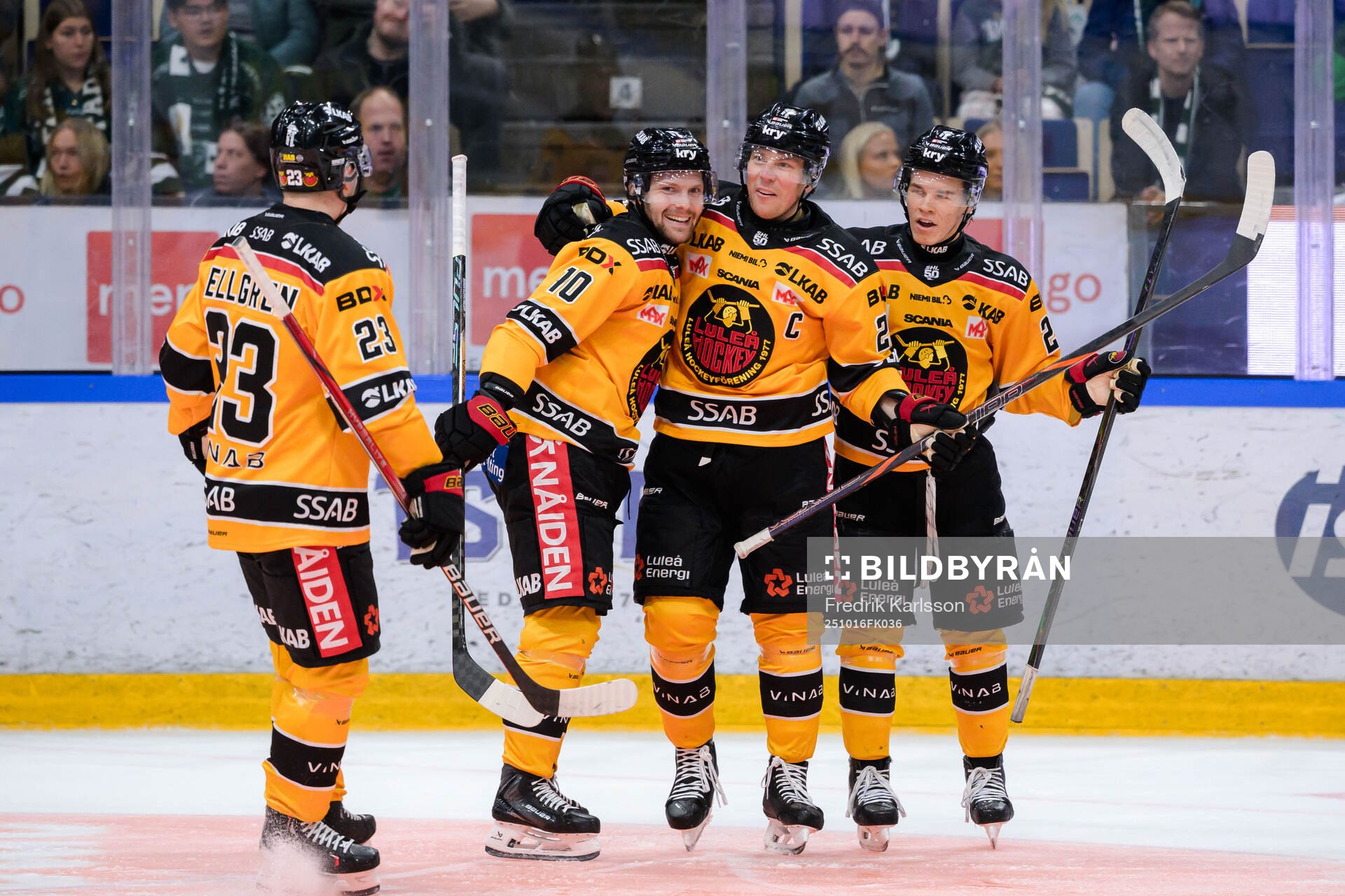 Luleås Einar Emanuelsson, Erik Gustafsson och Casper
