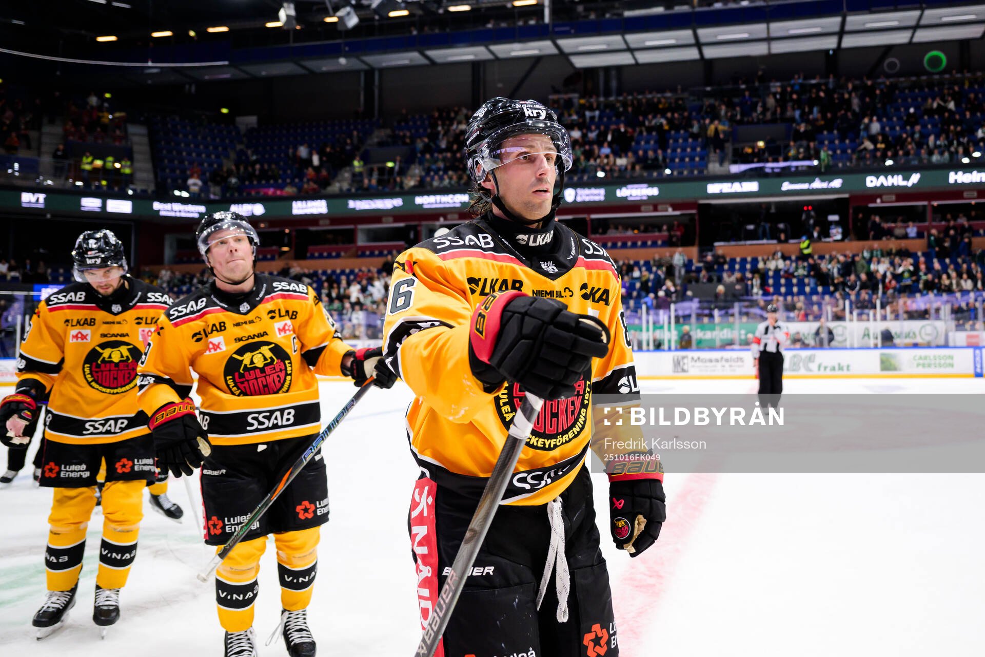 Luleås Mathias Bromé jublar