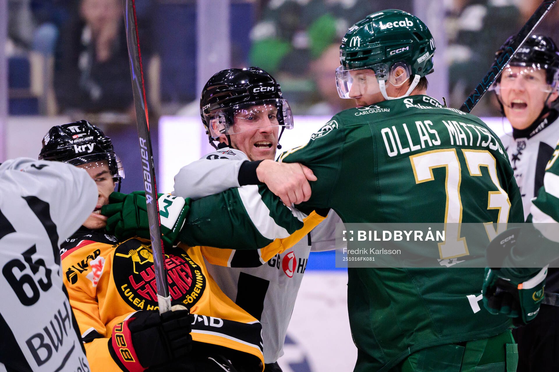 Luleås Casper Juustovaara Karlsson och Färjestads Adam