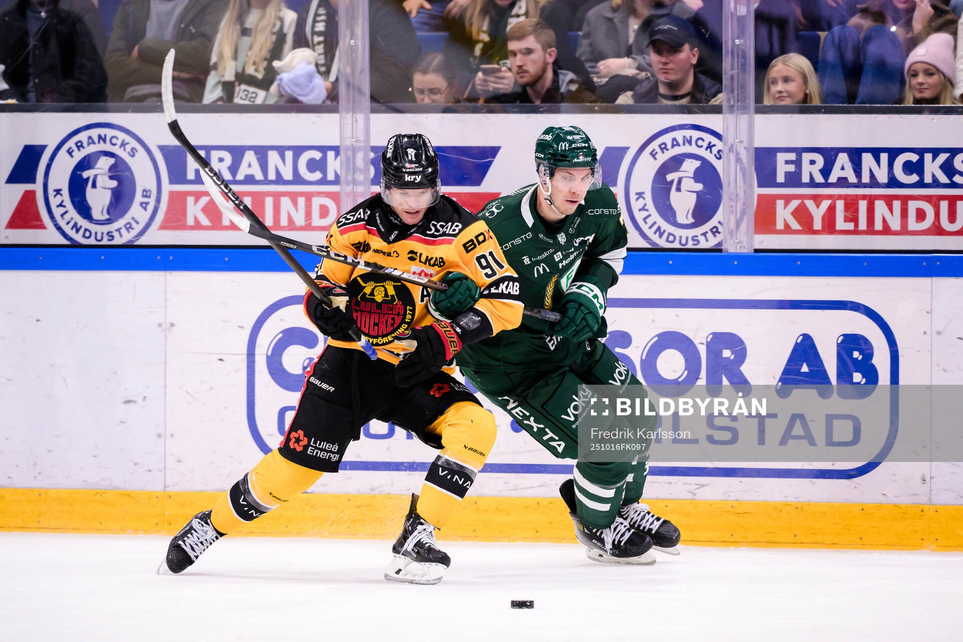 Luleås Brian O'Neill och Färjestads Ronald Knot