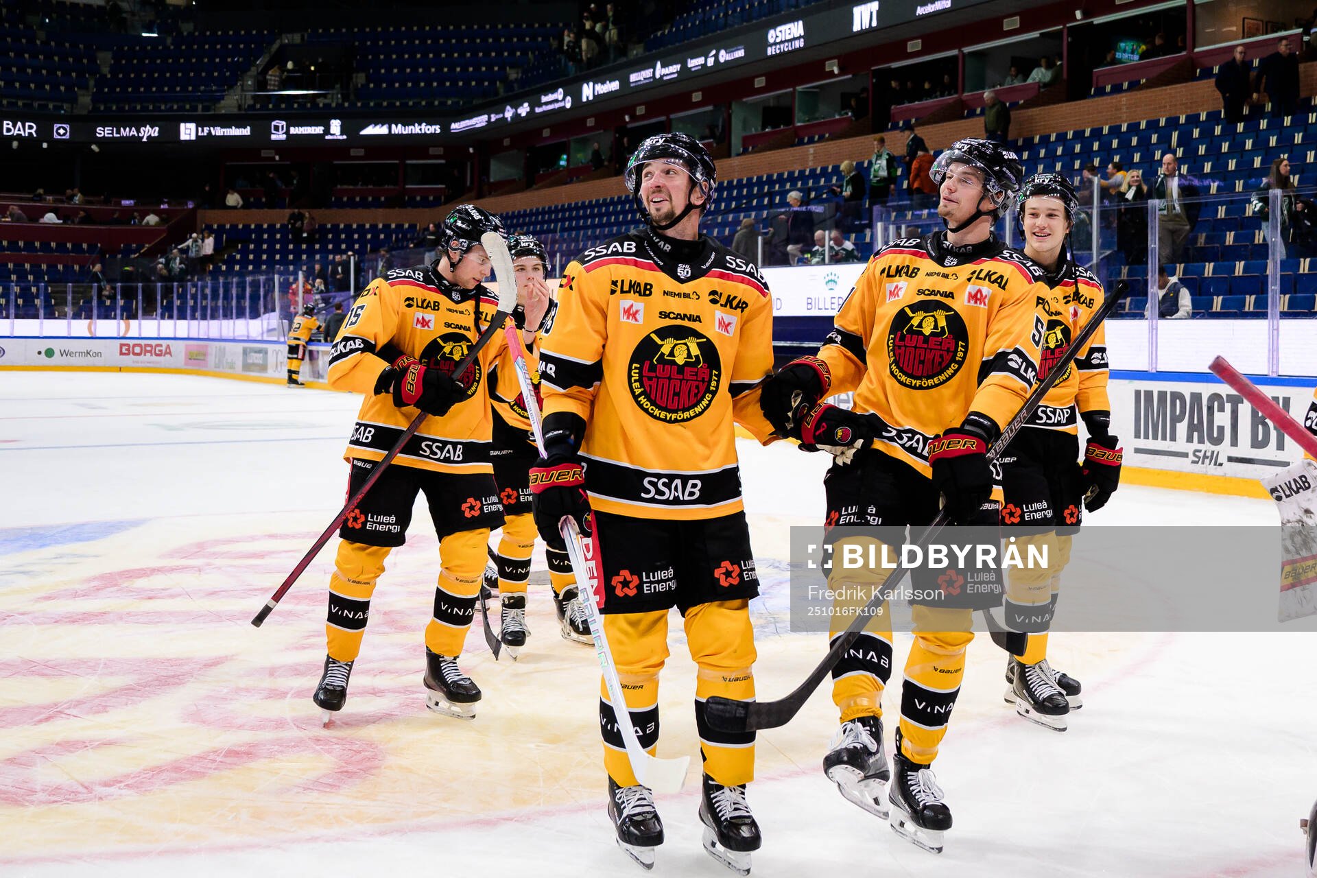 Luleås spelare jublar