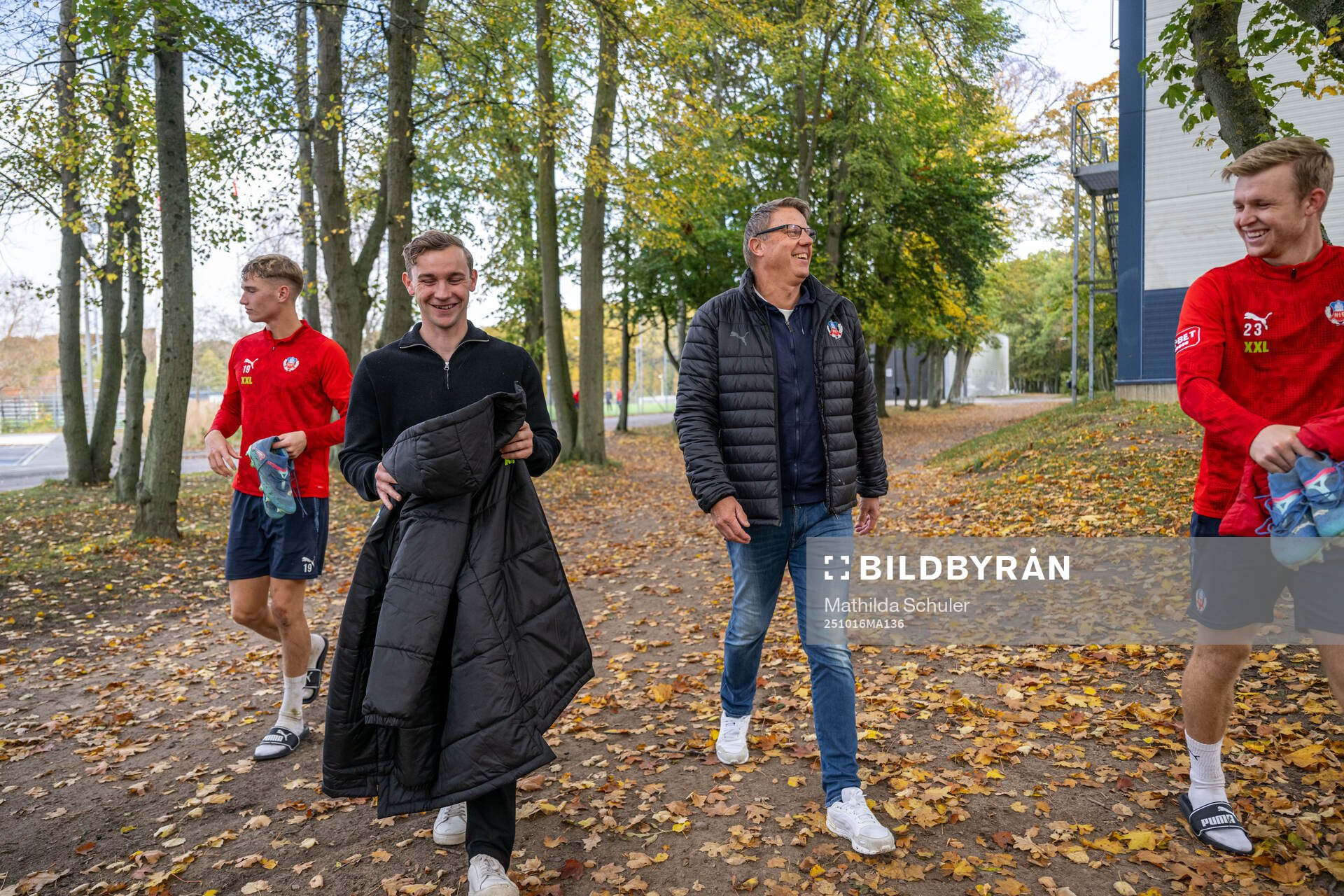 Helsingborgs Benjamin Örn, akademichef Martin Biärsjö,