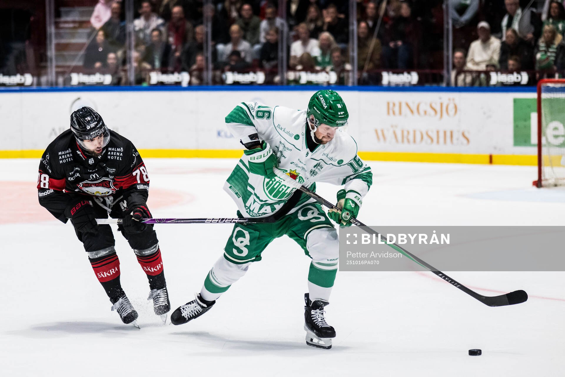 Malmö Redhawks Robin Hanzl och Rögles Lukas