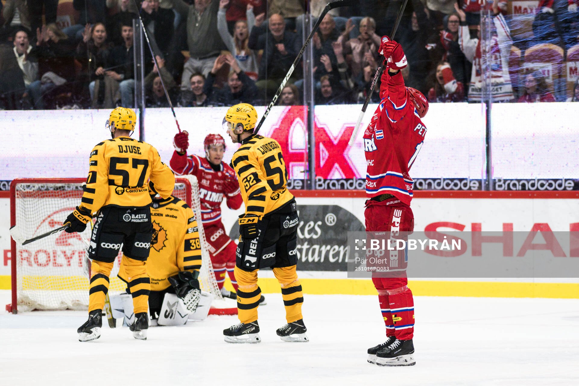 Timrås Emil Pettersson jublar