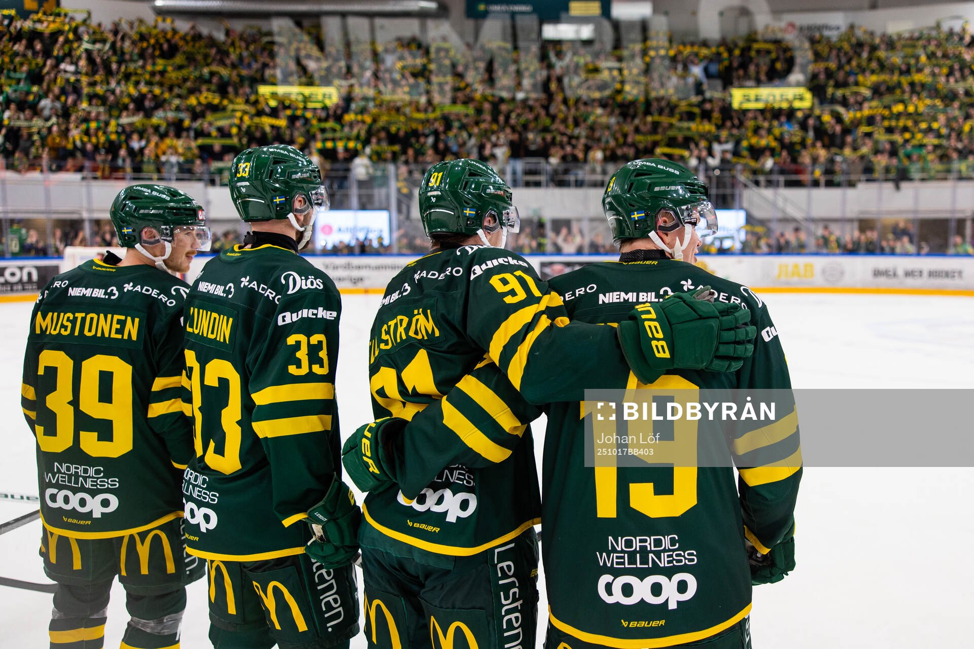 Björklövens Joel Mustonen Albin Lundin Oscar Tellström