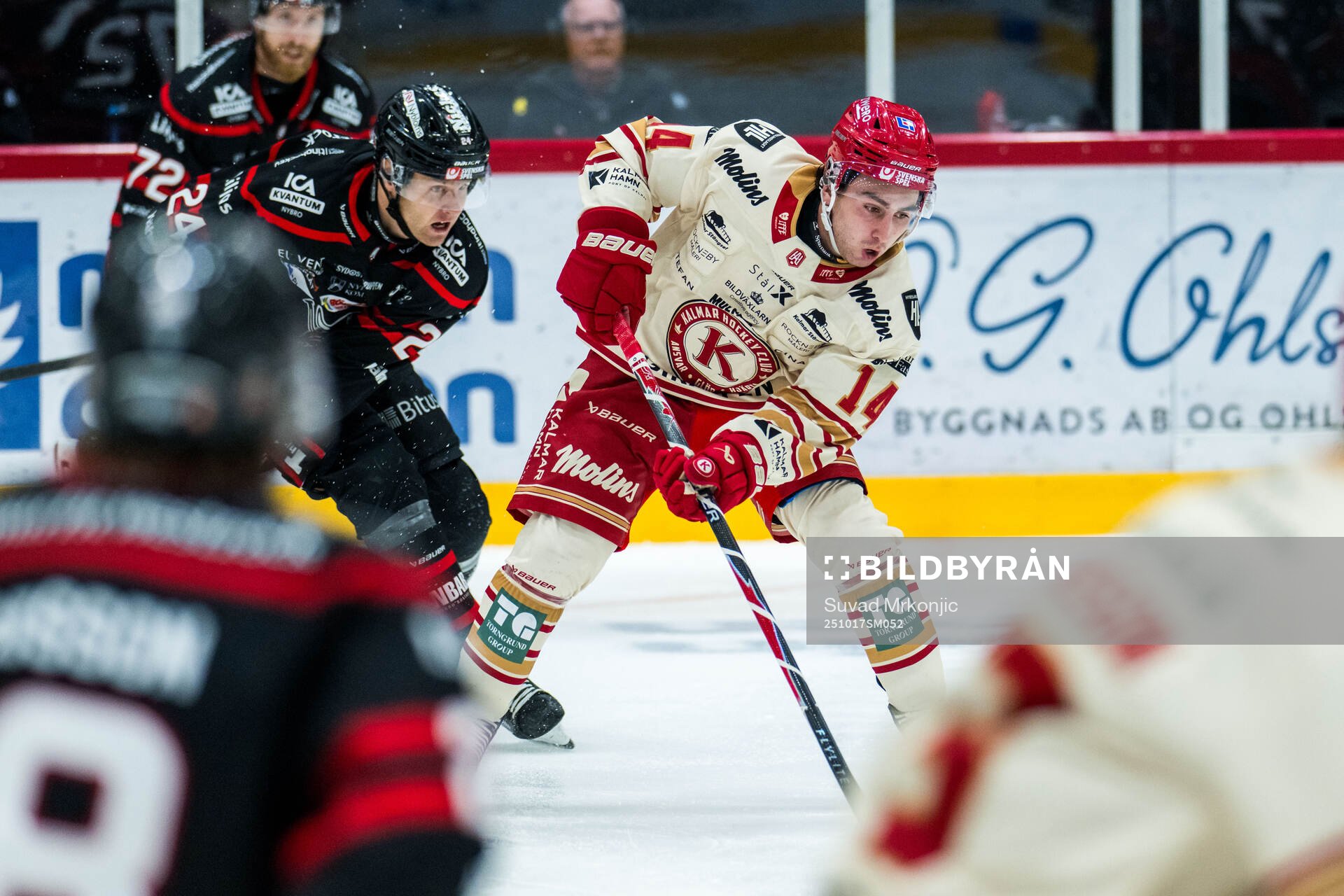 Nybros Hampus Eriksson och Kalmars George Diaco