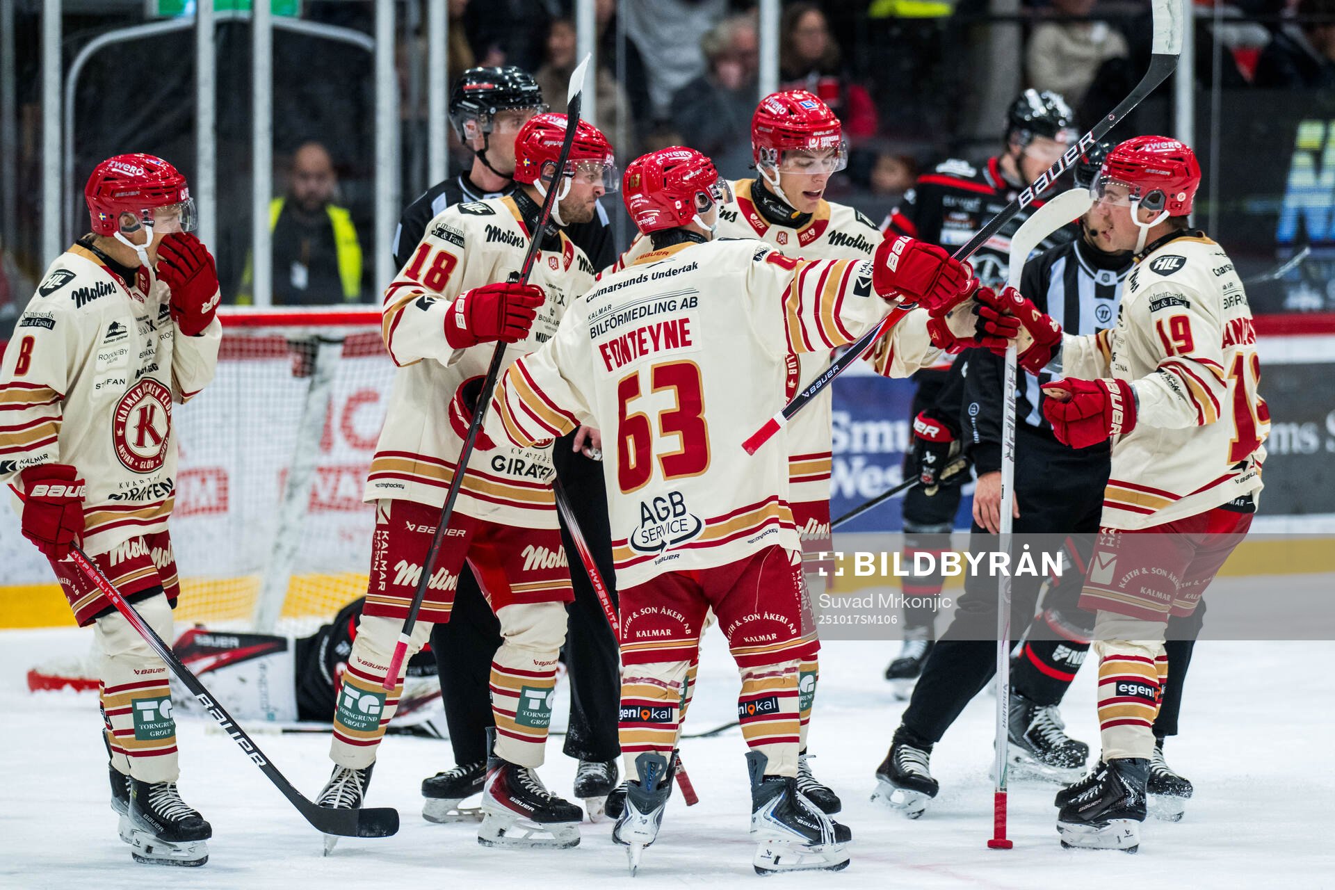 Kalmars Matt Fonteyne jublar