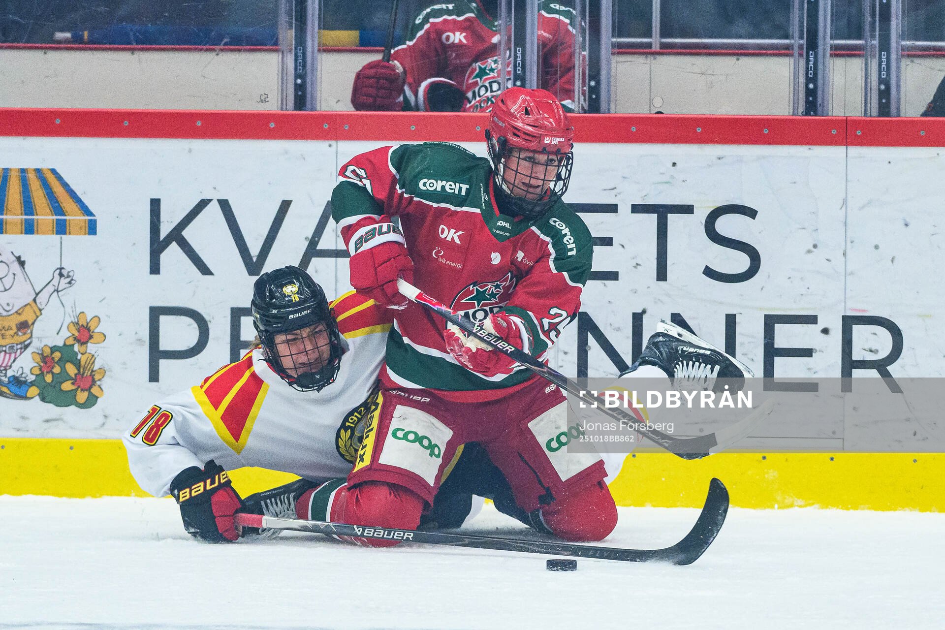 Modos Maja Grundström och Brynäs Jenniina Nylund