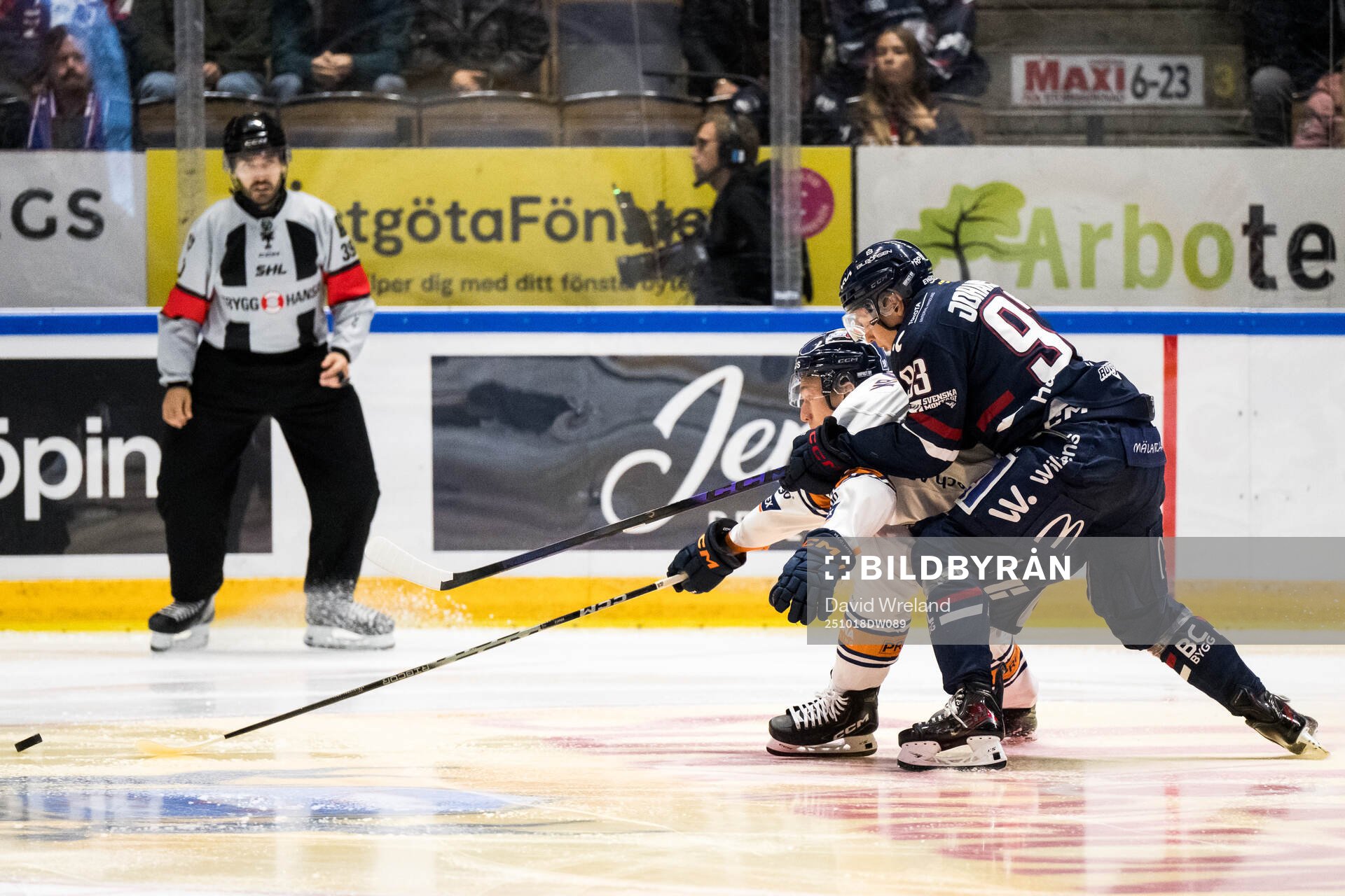 Växjös Kalle Kratz och Linköpings Oliver Johansson