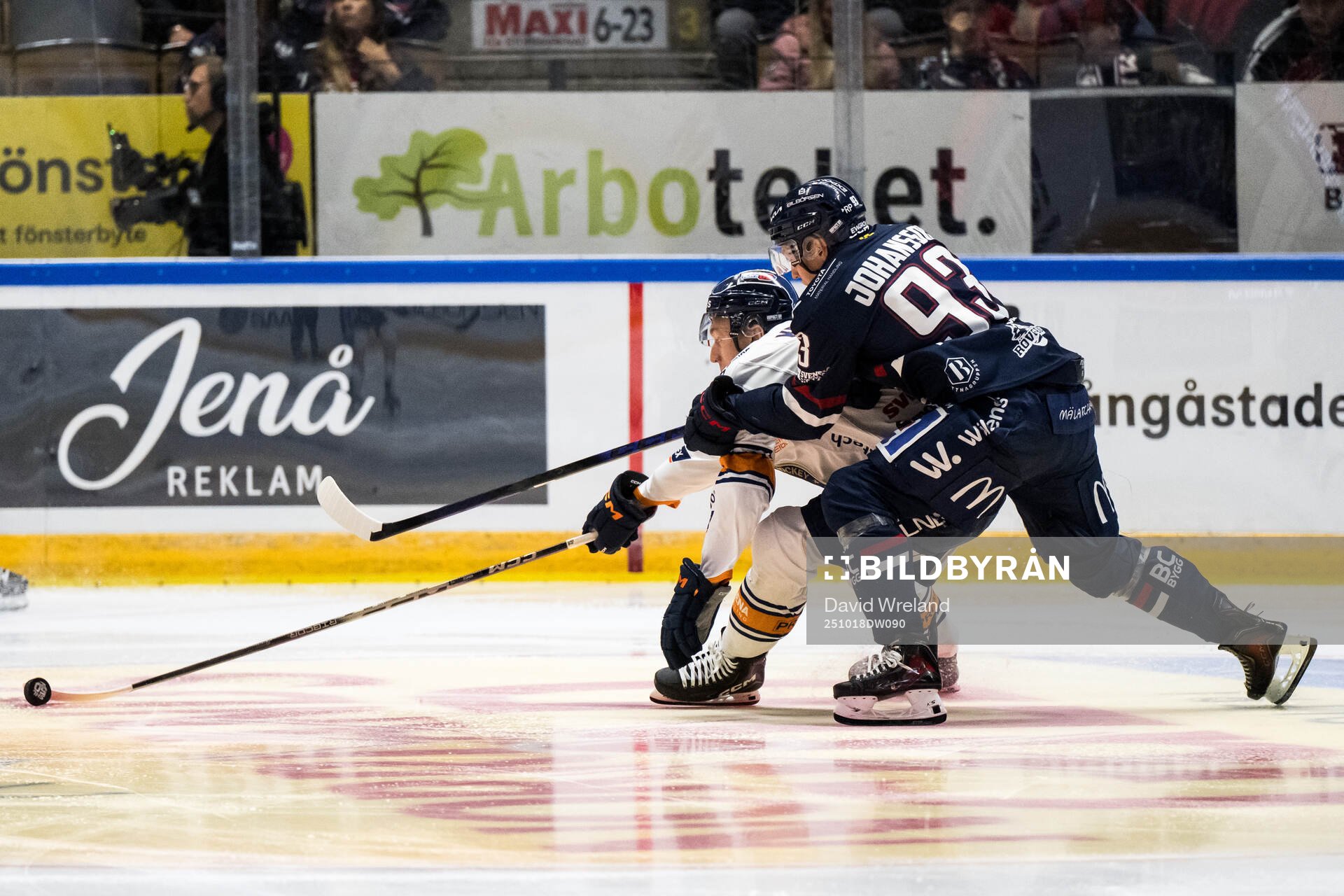 Växjös Kalle Kratz och Linköpings Oliver Johansson