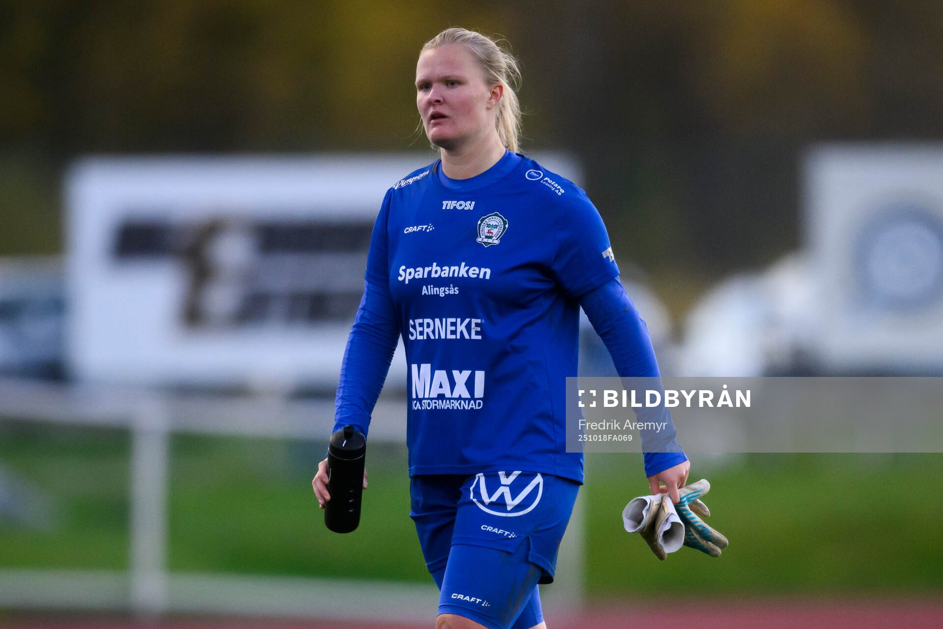 Alingsås målvakt Alexandra Blom deppar