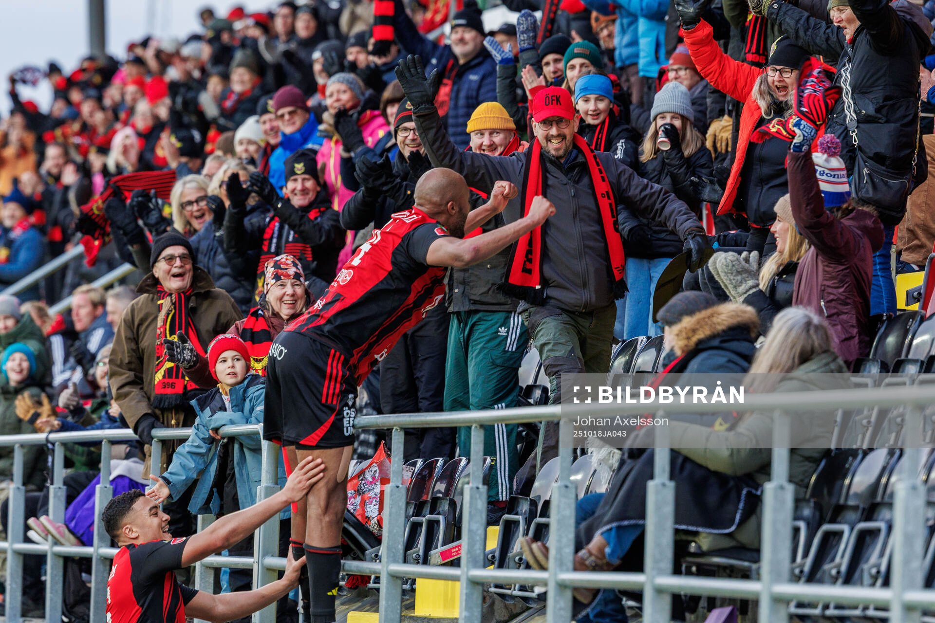 Östersunds Jabir Abdihakim Ali jublar
