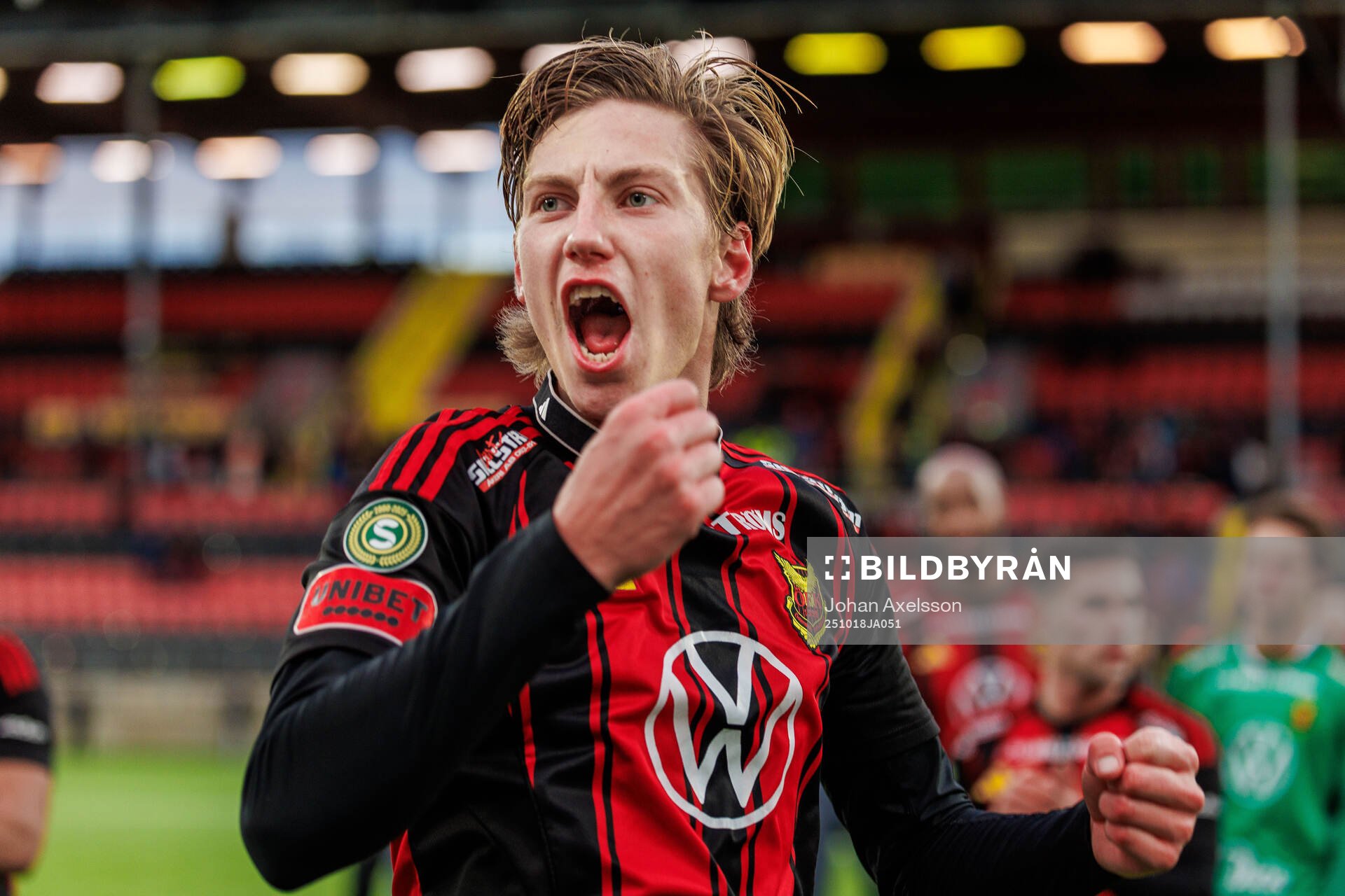 Östersunds Albin Sporrong jublar