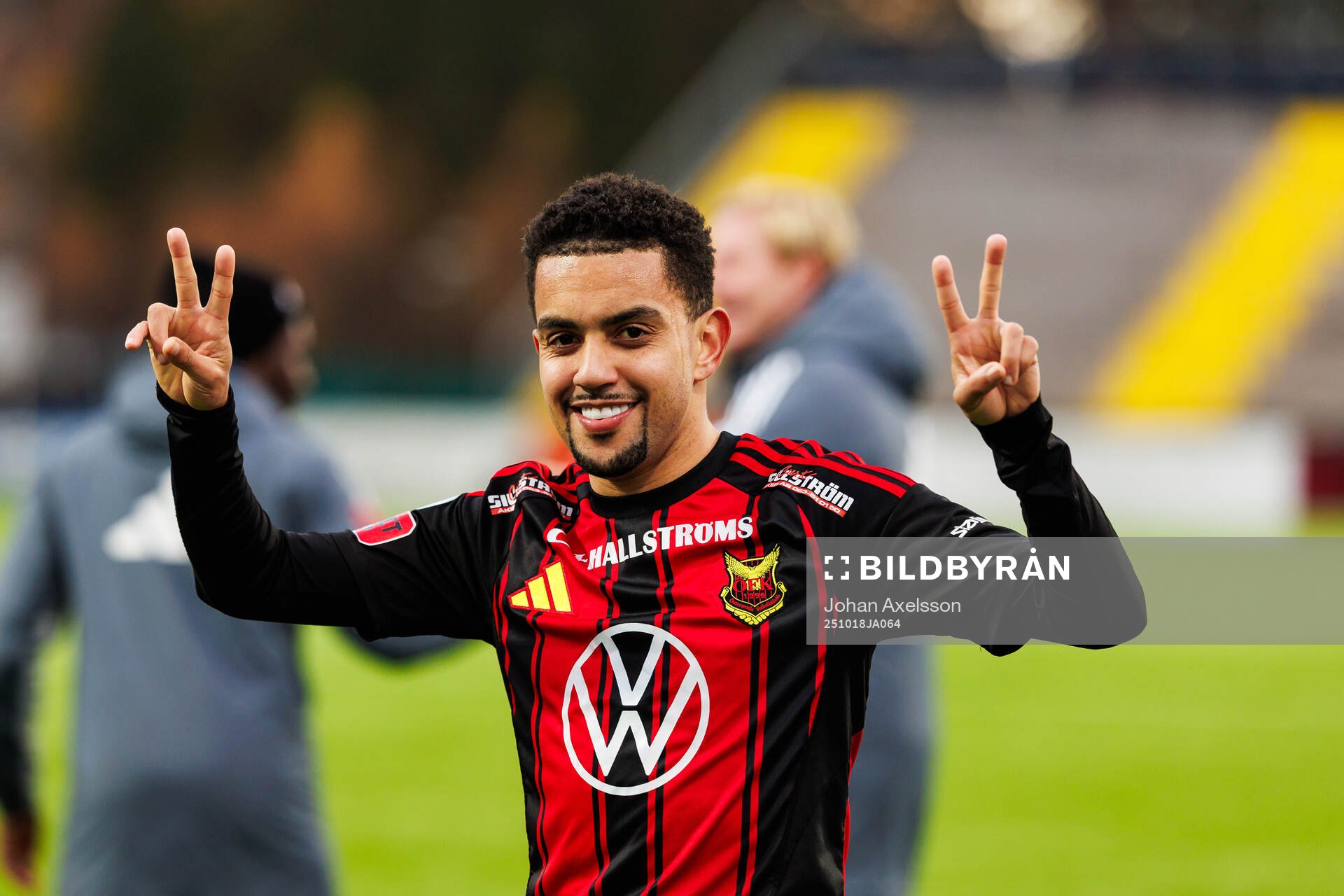Östersunds Erick Brendon Pinheiro Da Silva jublar