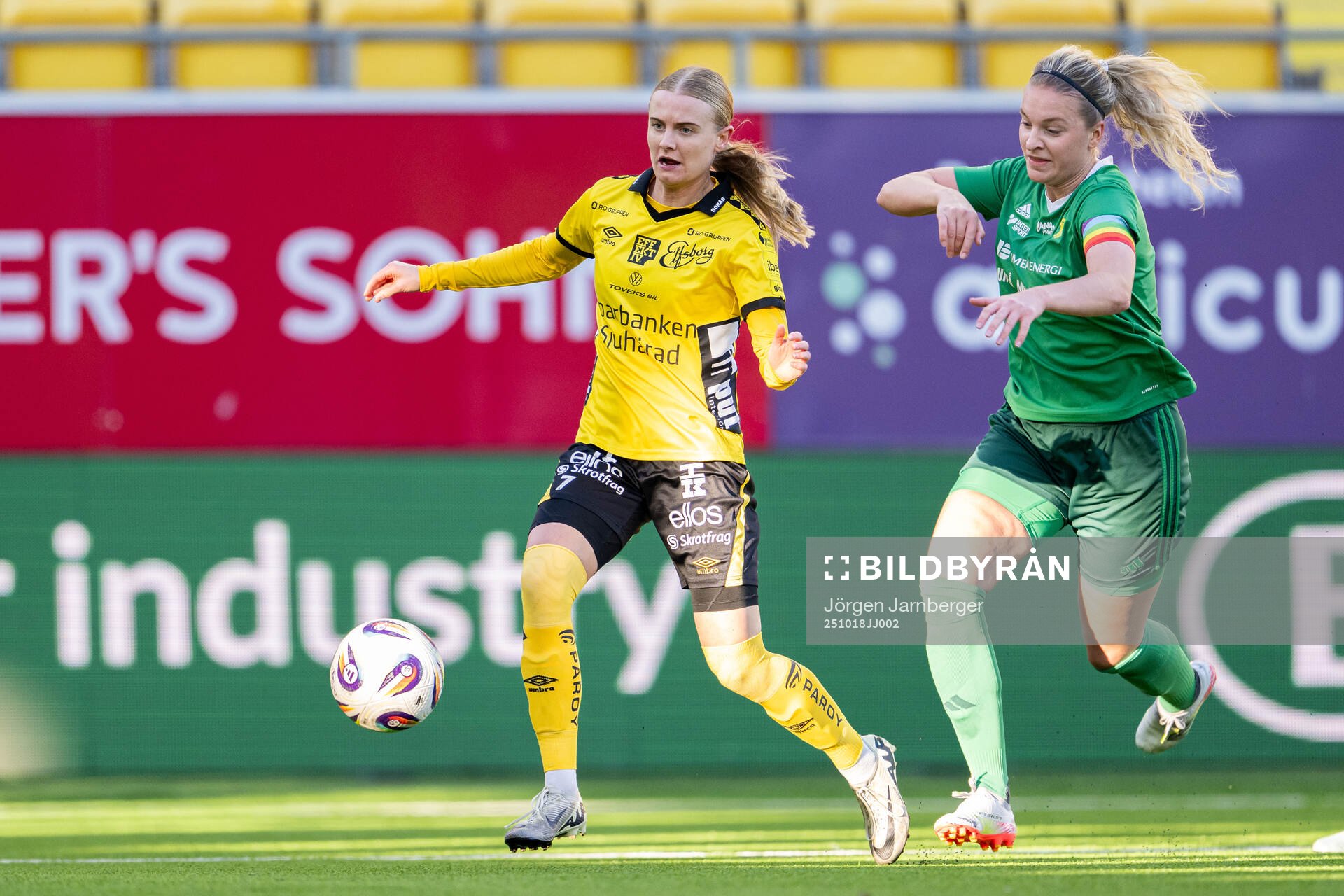 Elfsborgs Hanna Jiozon och Team TGs Linnea Lindström