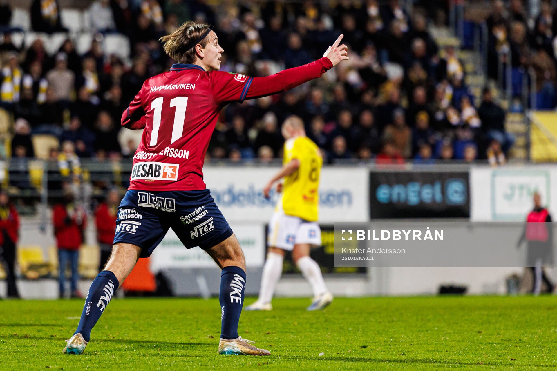 Örgrytes Noah Christoffersson reagerar