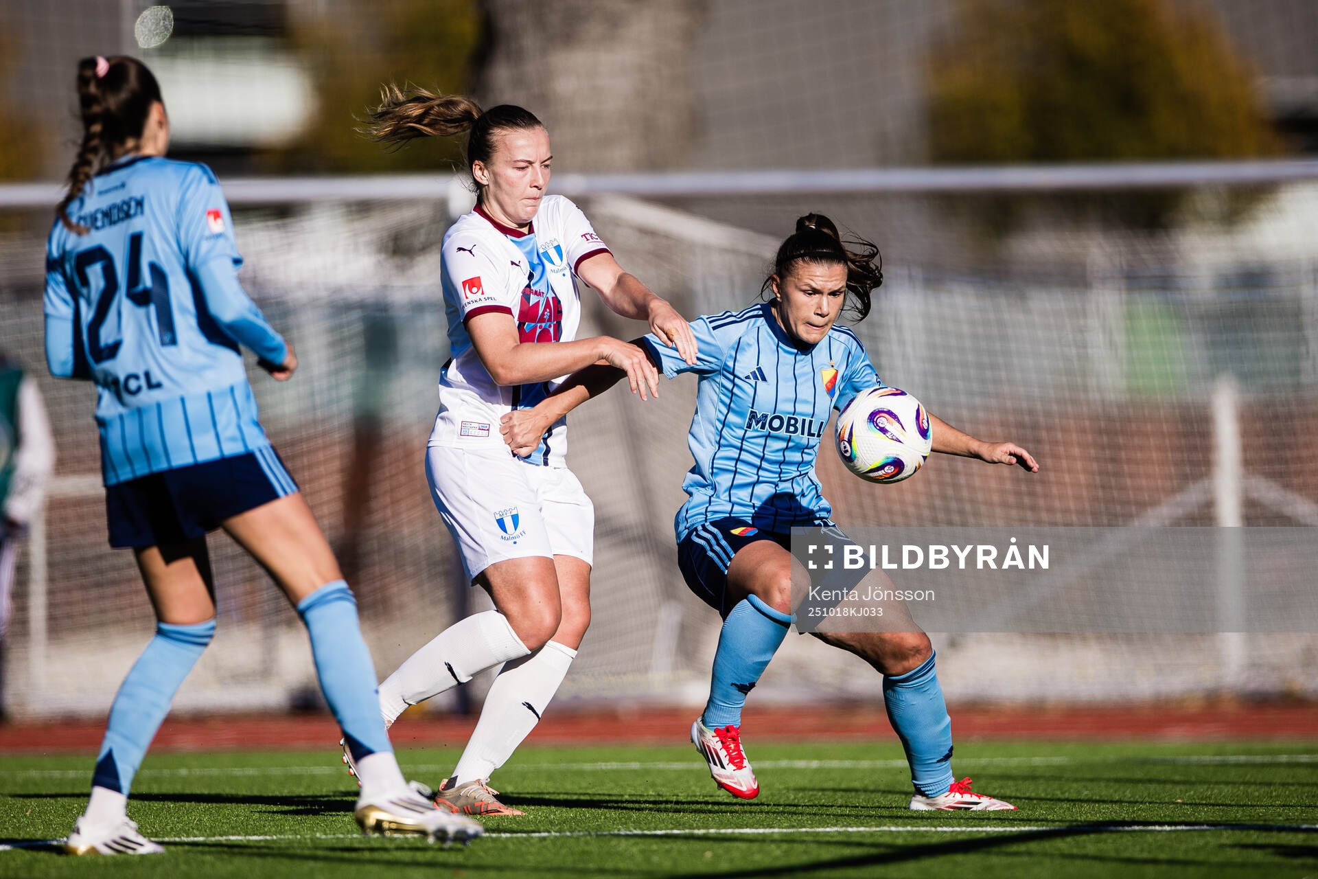 Malmö FFs Sara Kanutte Sørensen Fornes och Djurgårdens