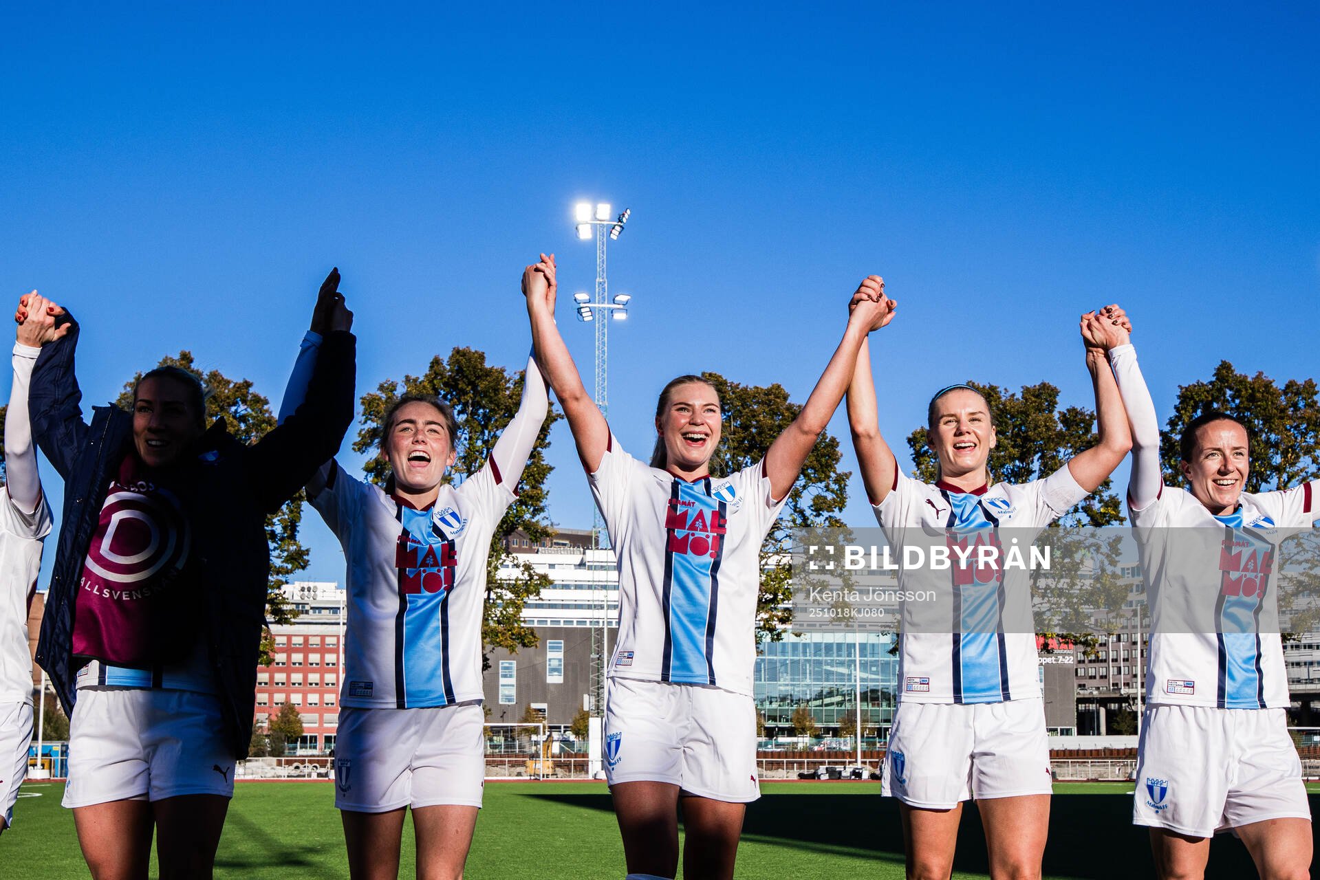 Malmö FFs Matilda Kristell, Ellen Löfqvist och Nellie