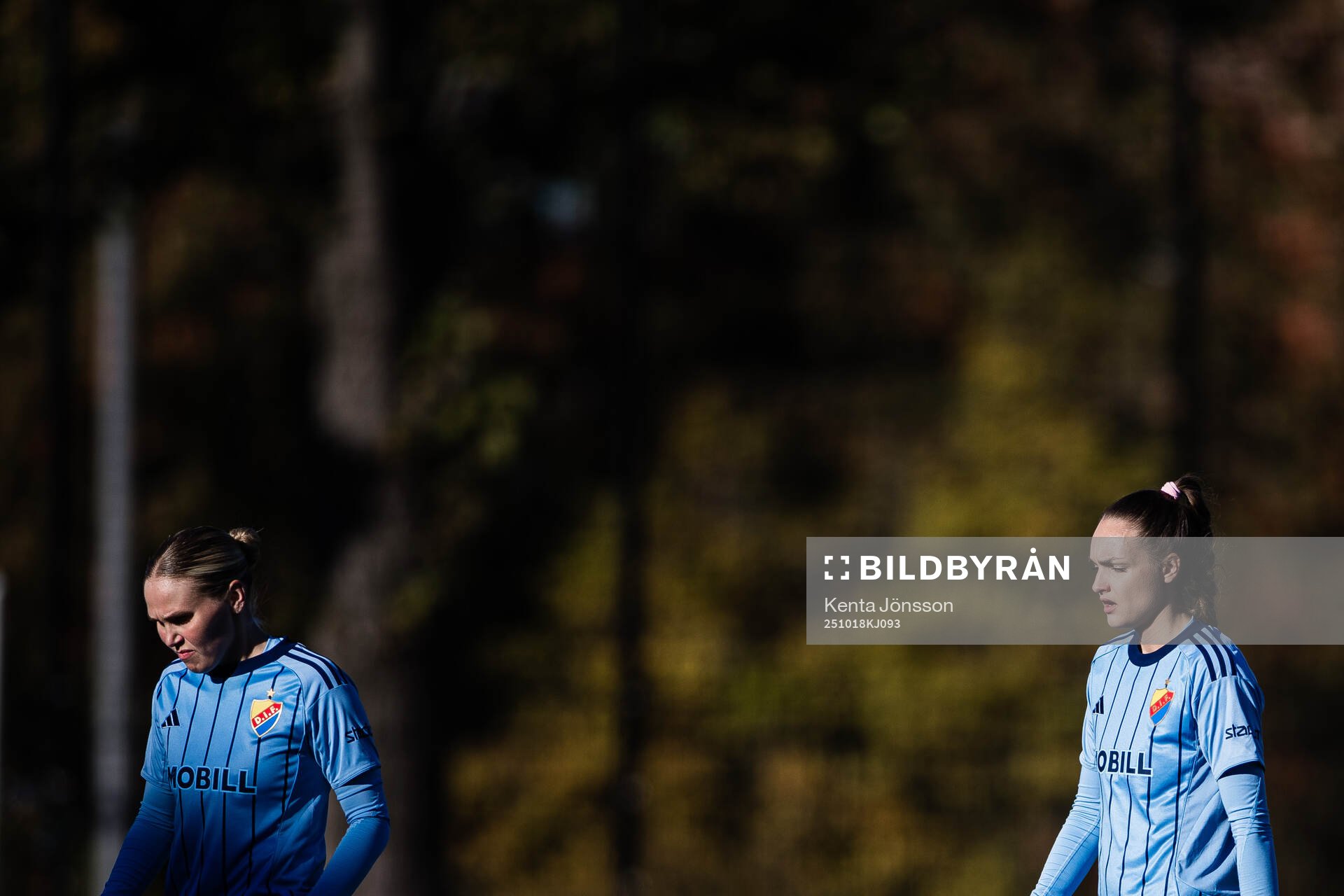 Djurgårdens Nanne Ruuskanen och Selma Larsen Svendsen