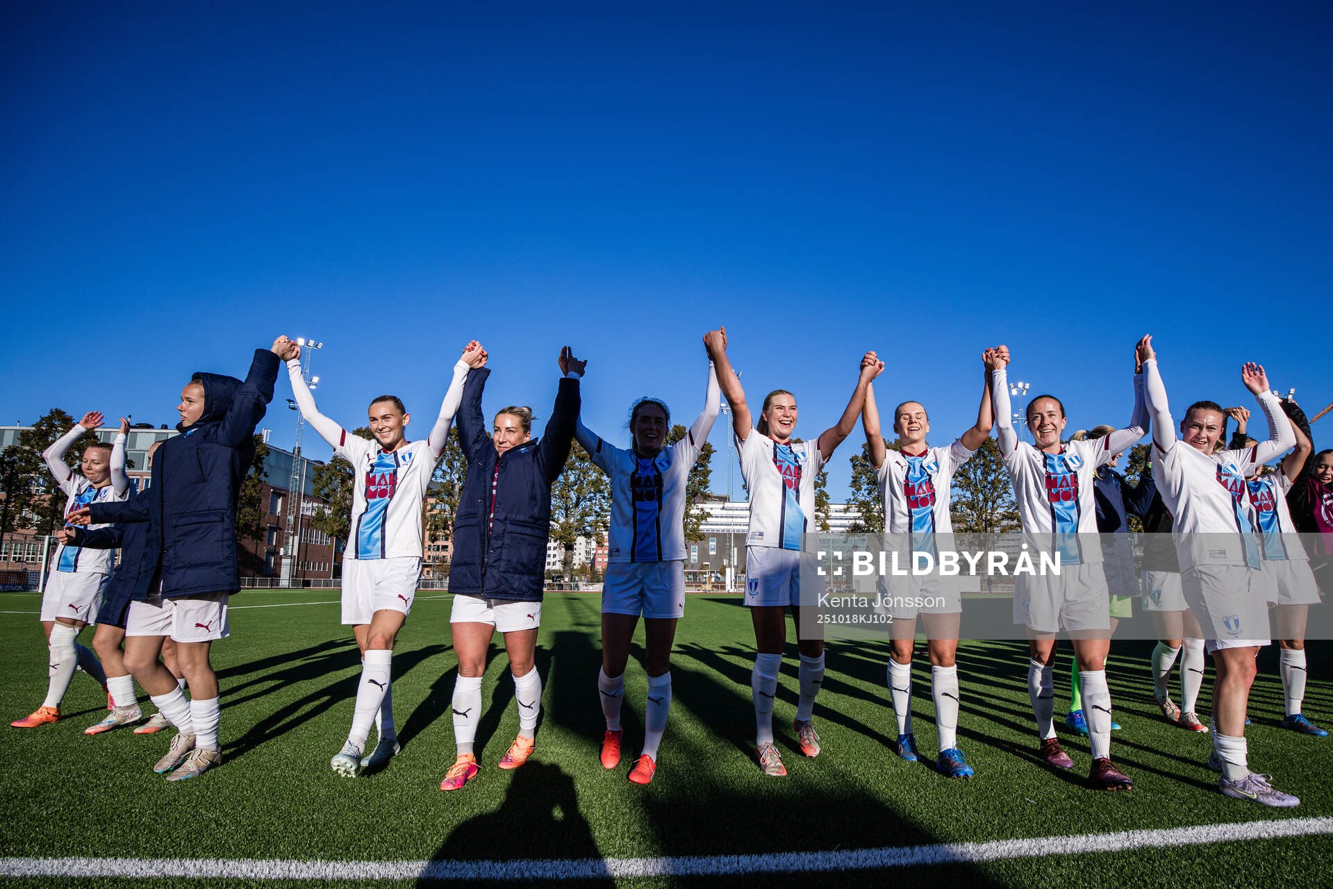 Malmö FFs spelare jublar