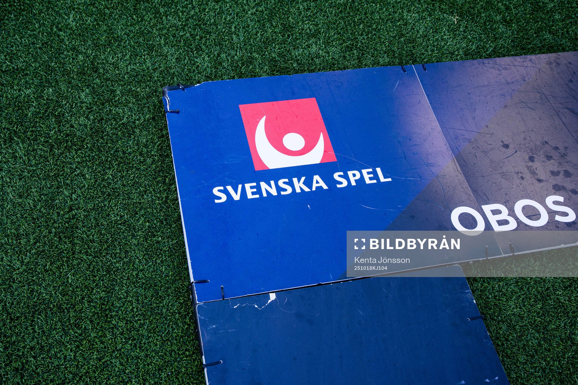 Svenska Spels logotyp på en reklamportal