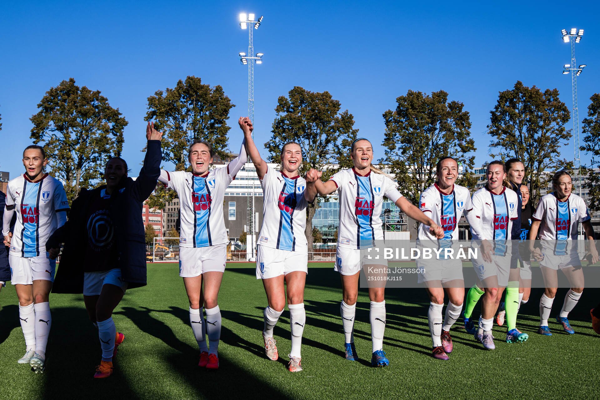 Malmö FFs Matilda Kristell, Ellen Löfqvist och Nellie