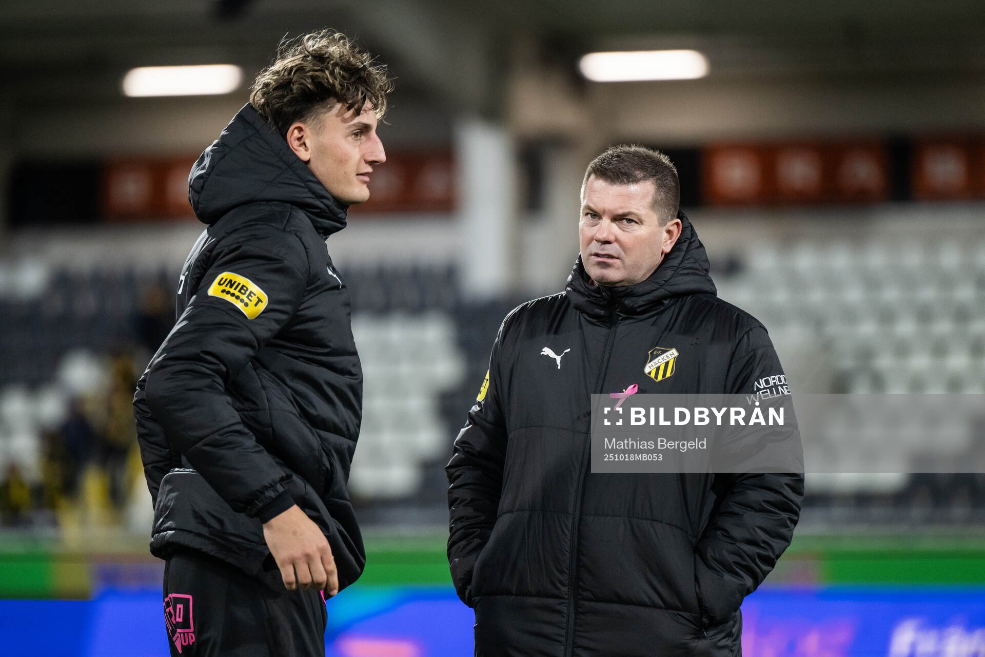 Häckens Silas Andersen och tränare Jens Gustafsson