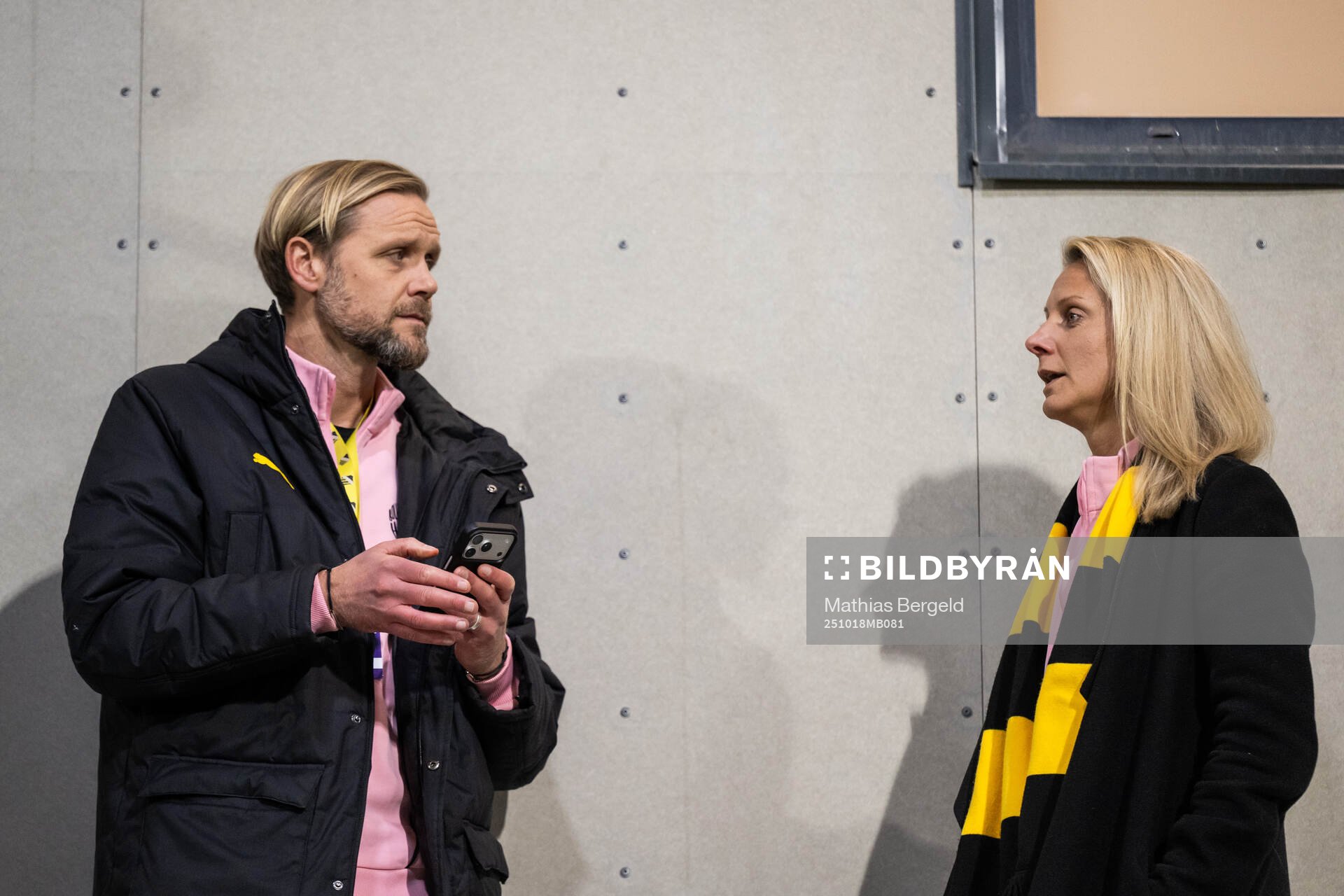 Häckens klubbchef Marcus Jodin och vice klubbchef och