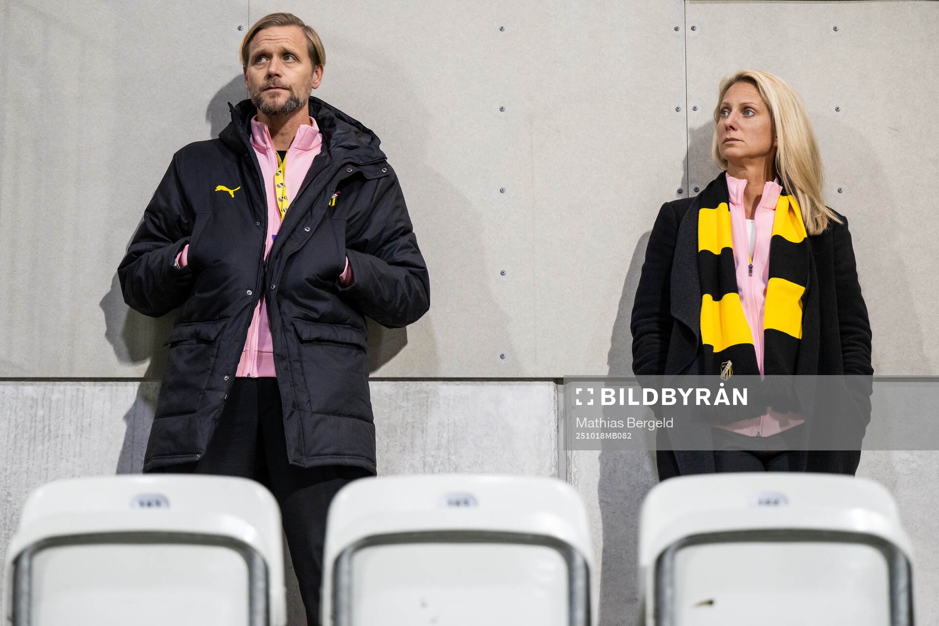 Häckens klubbchef Marcus Jodin och vice klubbchef och