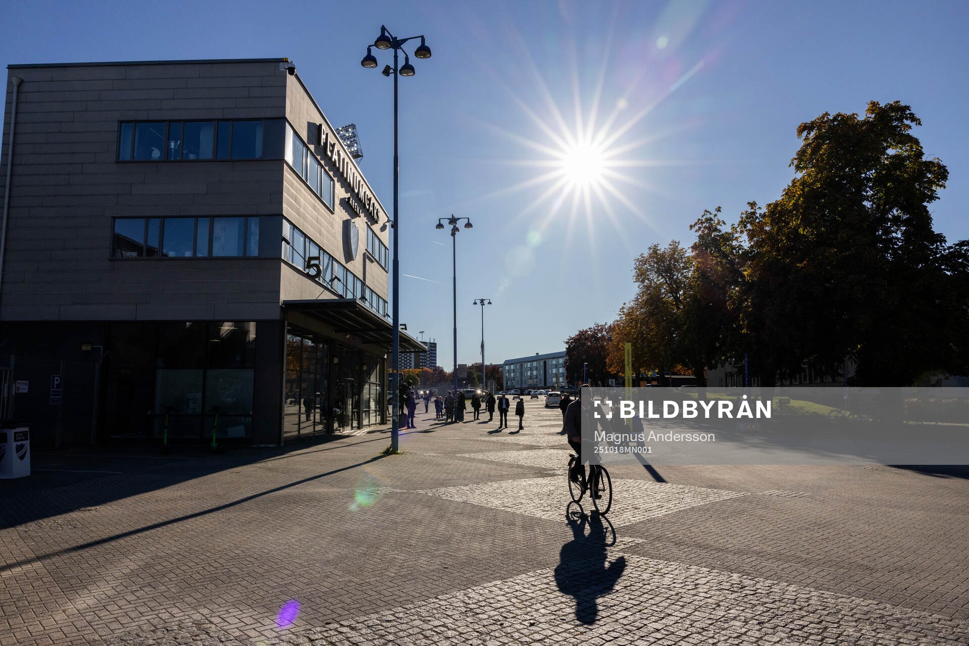 Exteriör vy av Platinumcars Arena