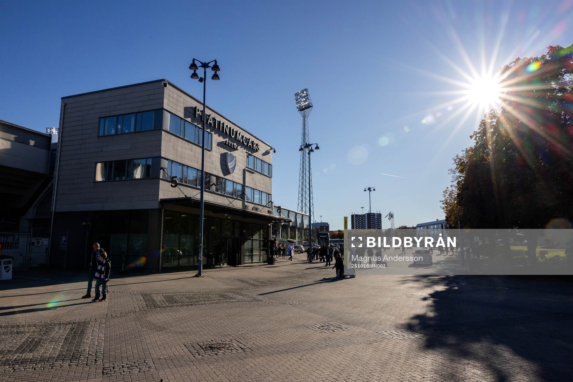 Exteriör vy av Platinumcars Arena