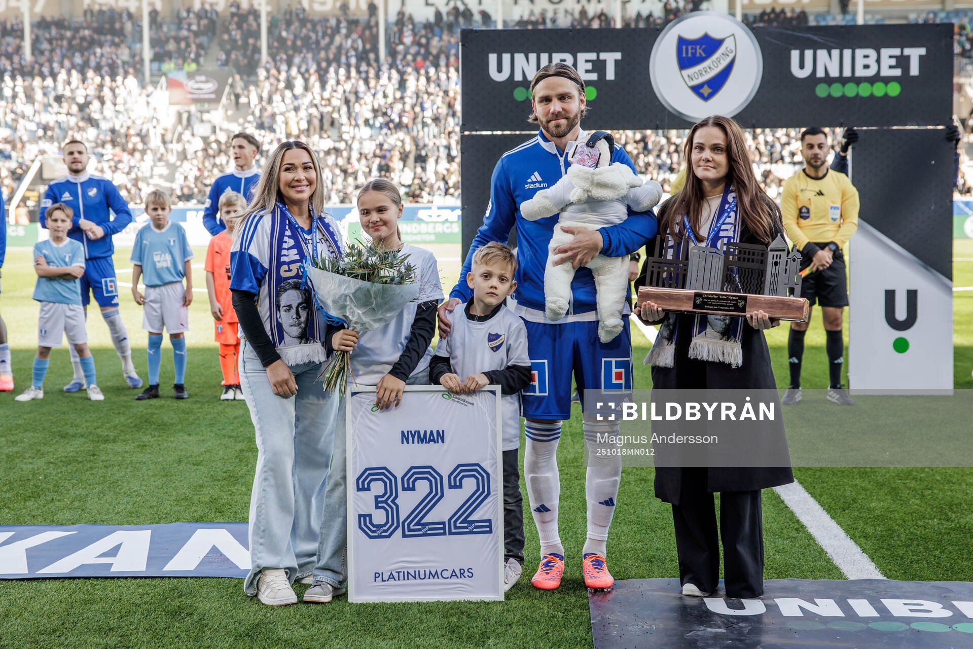 IFK Norrköpings Christoffer Nyman hyllas för 322 matcher