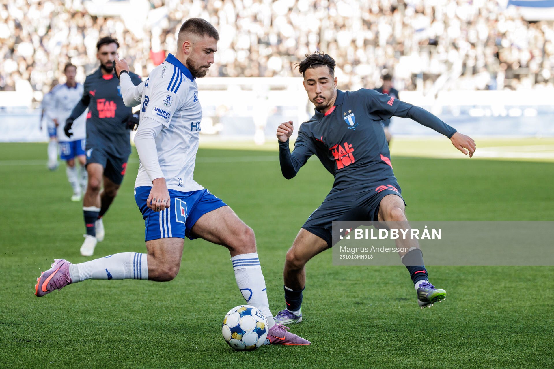 IFK Norrköpings Tim Prica och Malmö FFs Adrian Skogmar