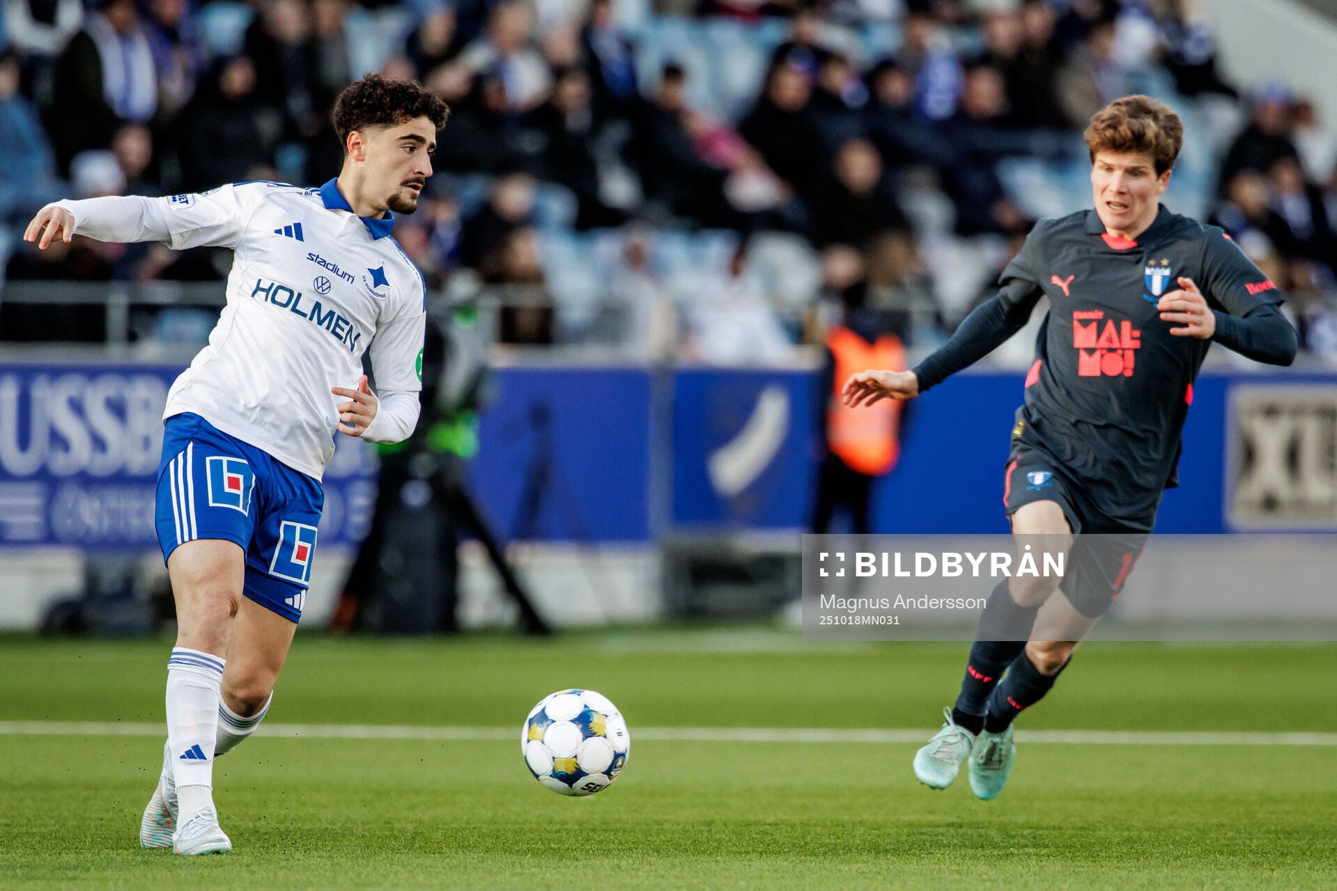 IFK Norrköpings Ismet Lushaku och Malmö FFs Oliver Berg