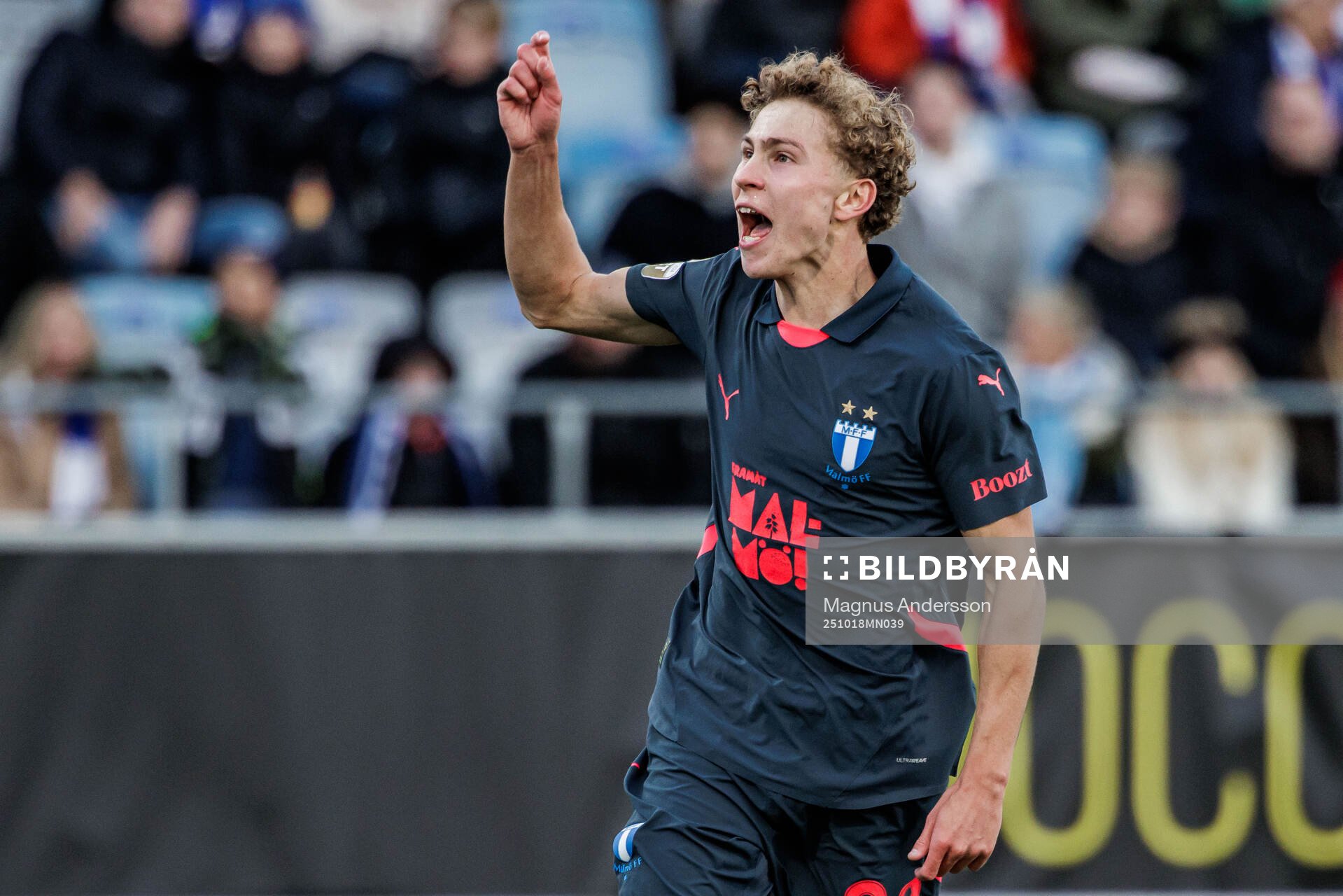 Malmö FFs Hugo Bolin jublar