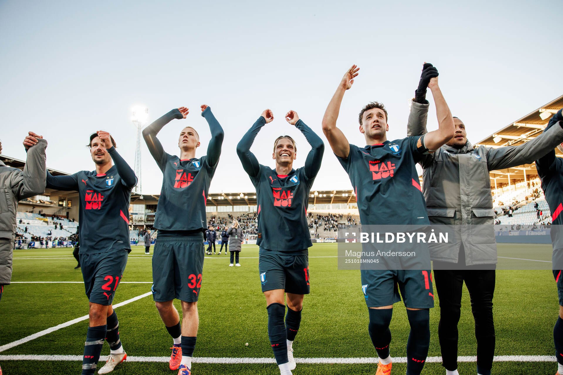 Malmö FFs spelare jublar