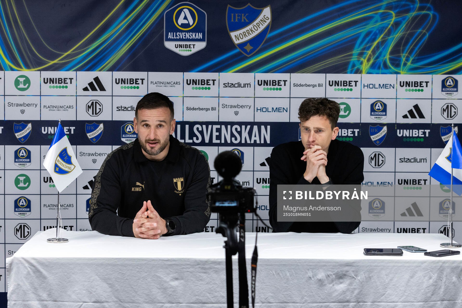 Malmö FFs huvudtränare Anes Mravac och IFK Norrköpings