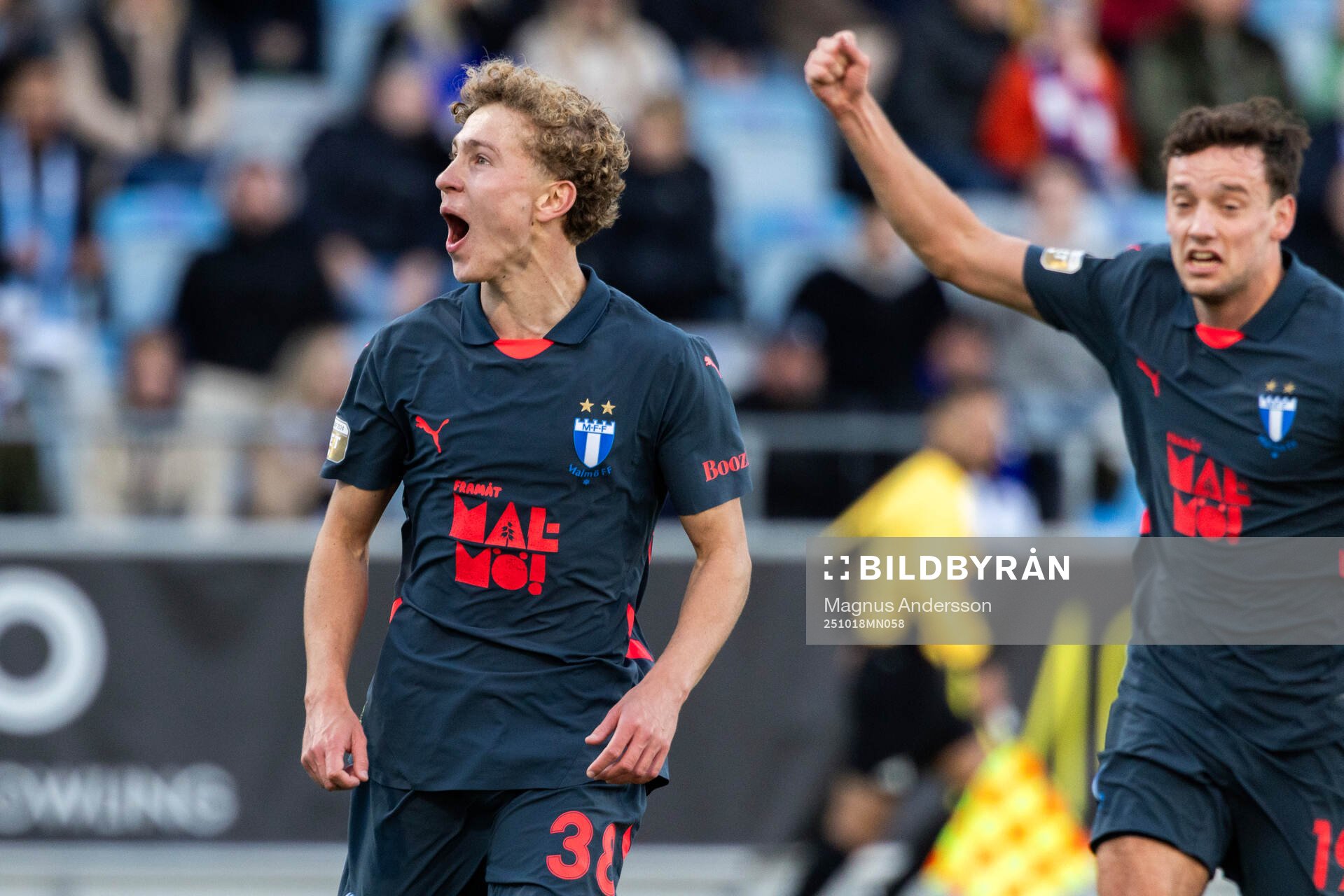 Malmö FFs Hugo Bolin jublar